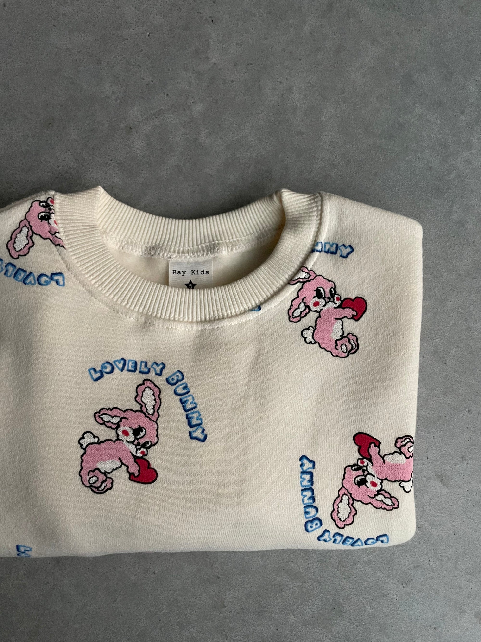 Bunny fleece sweater - crème