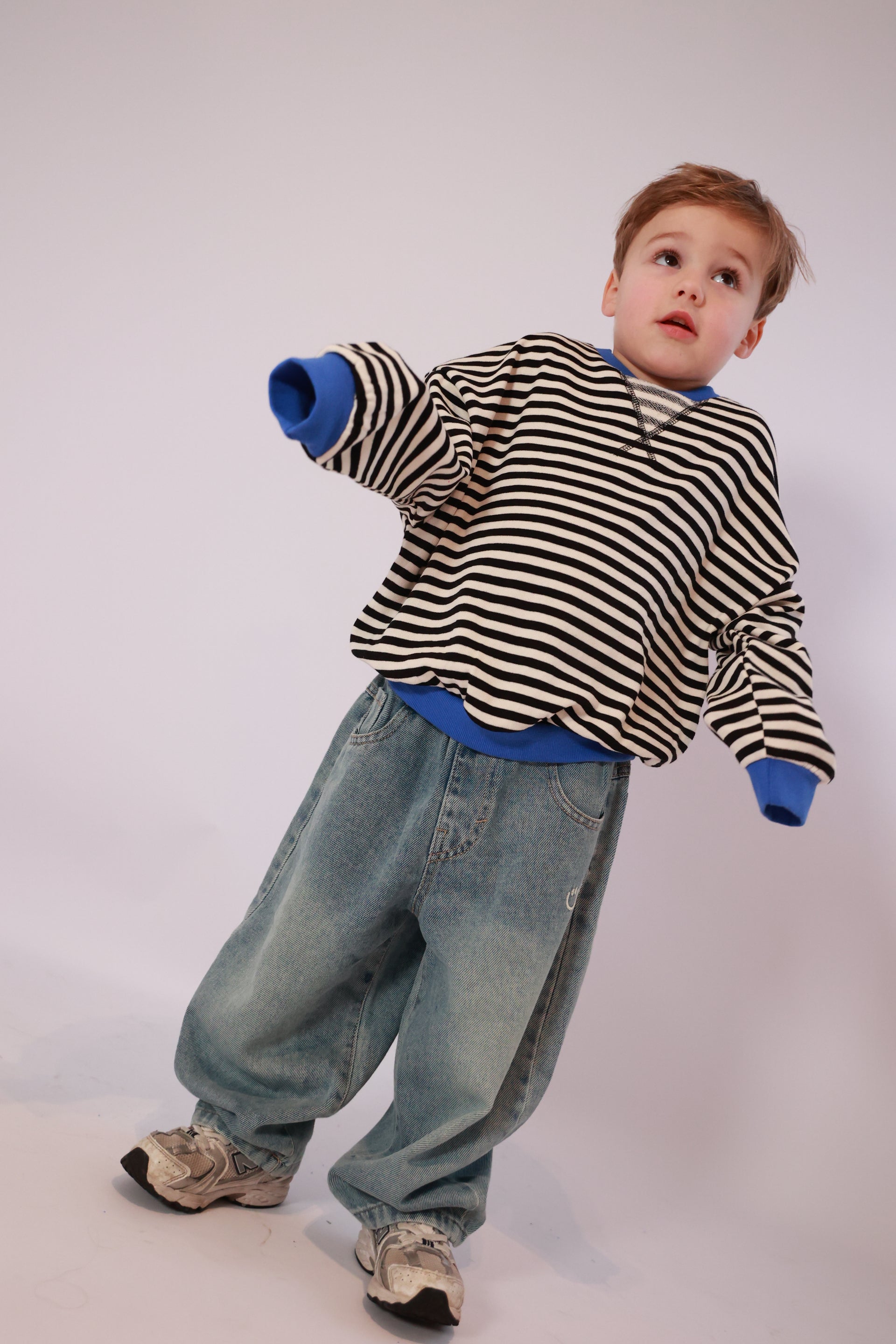 Color striped sweater