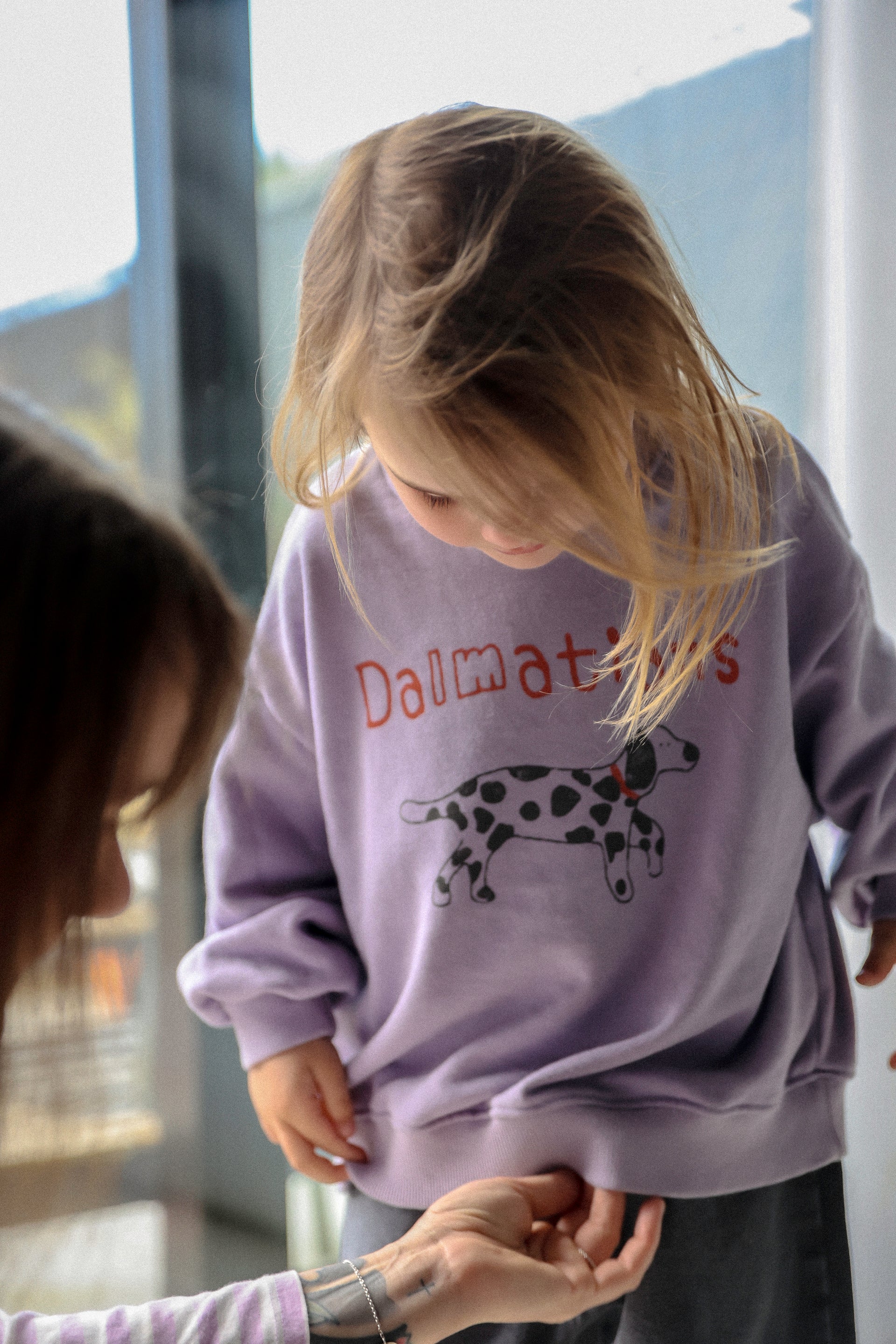 Oversized dalmatians sweater