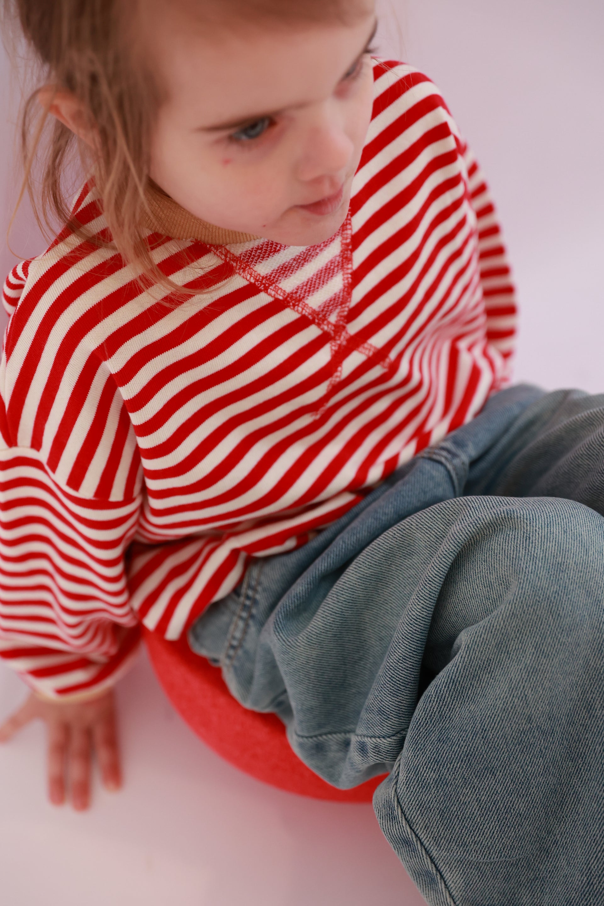 Color striped sweater