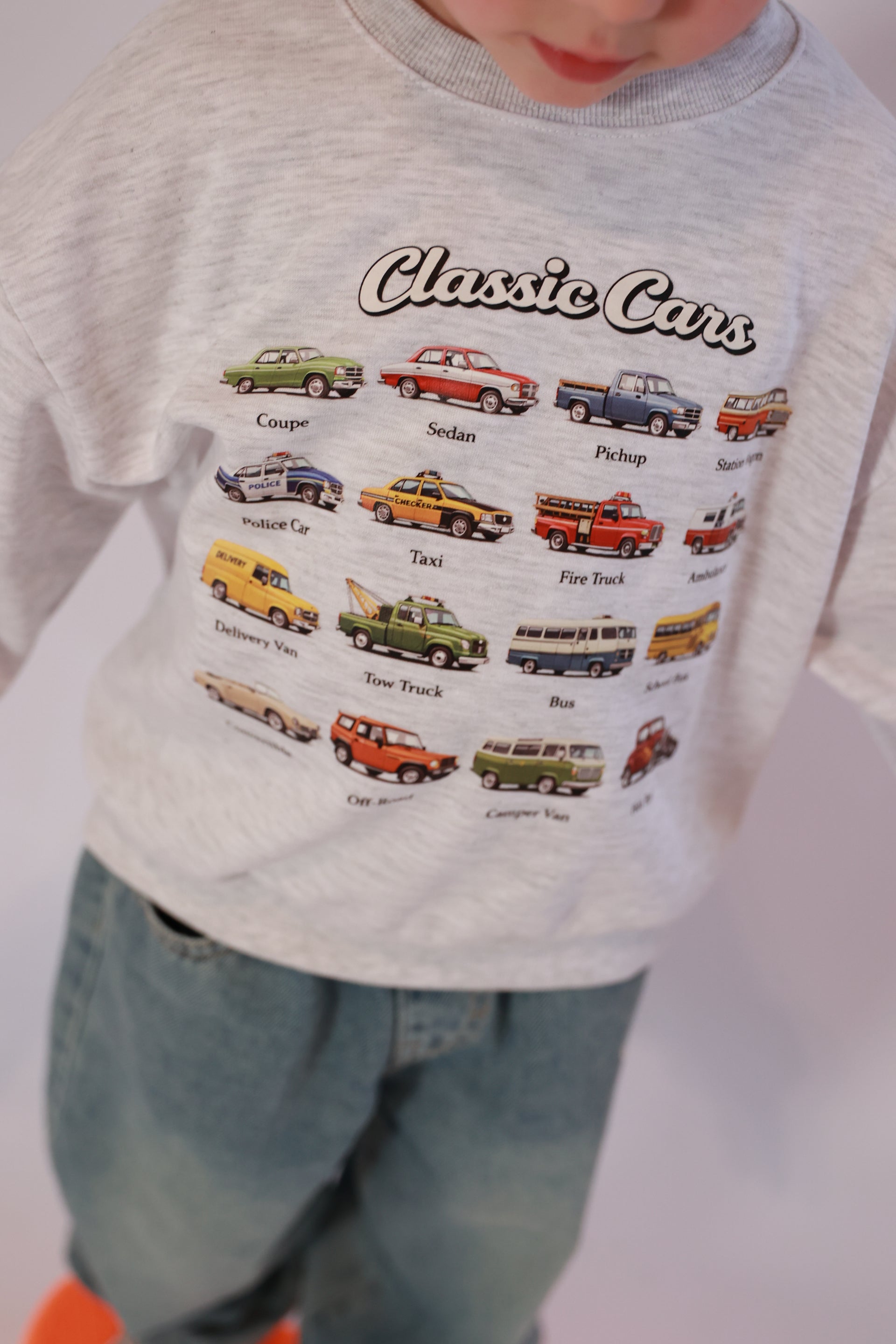 Mini cars sweater