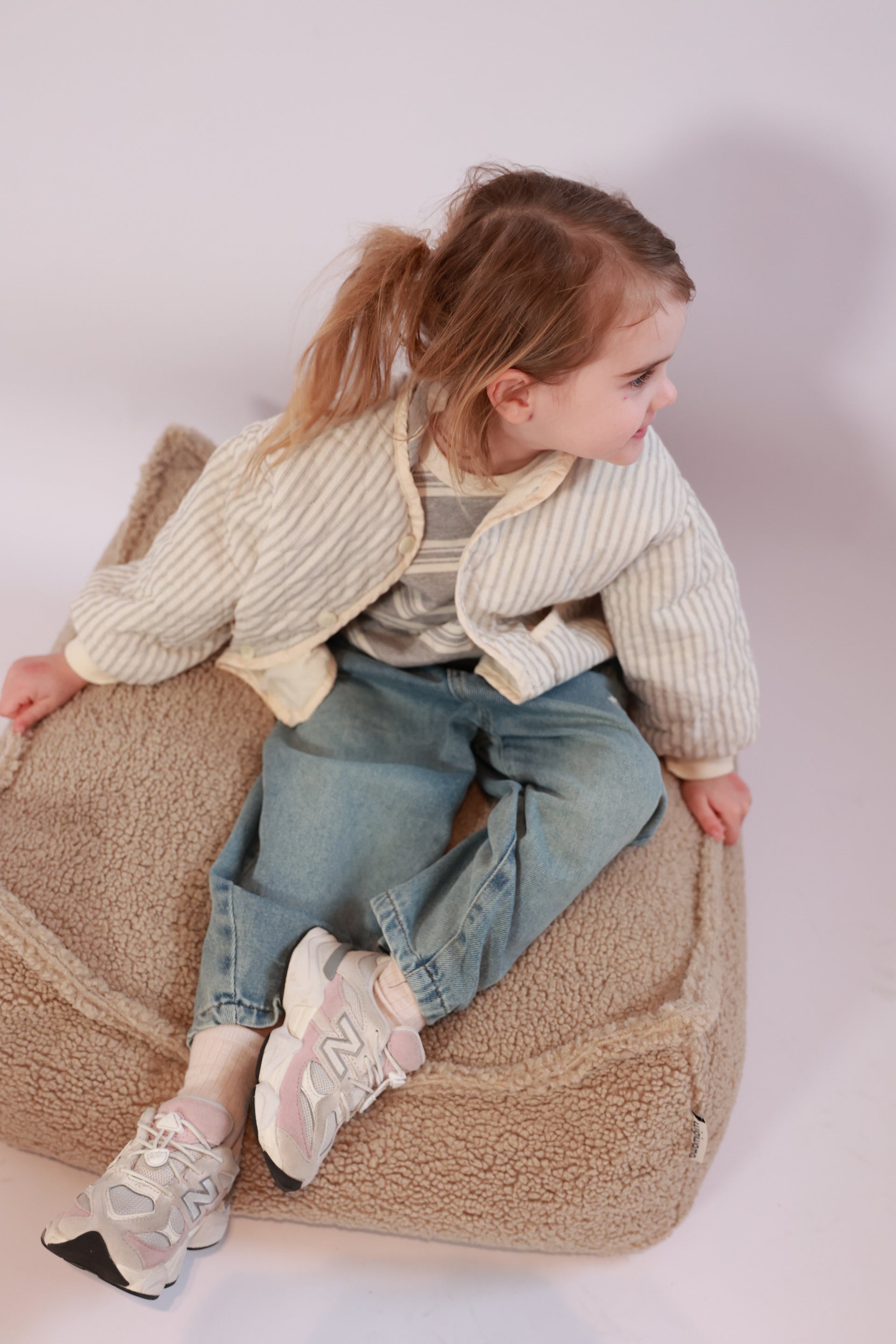 Striped quilted jacket