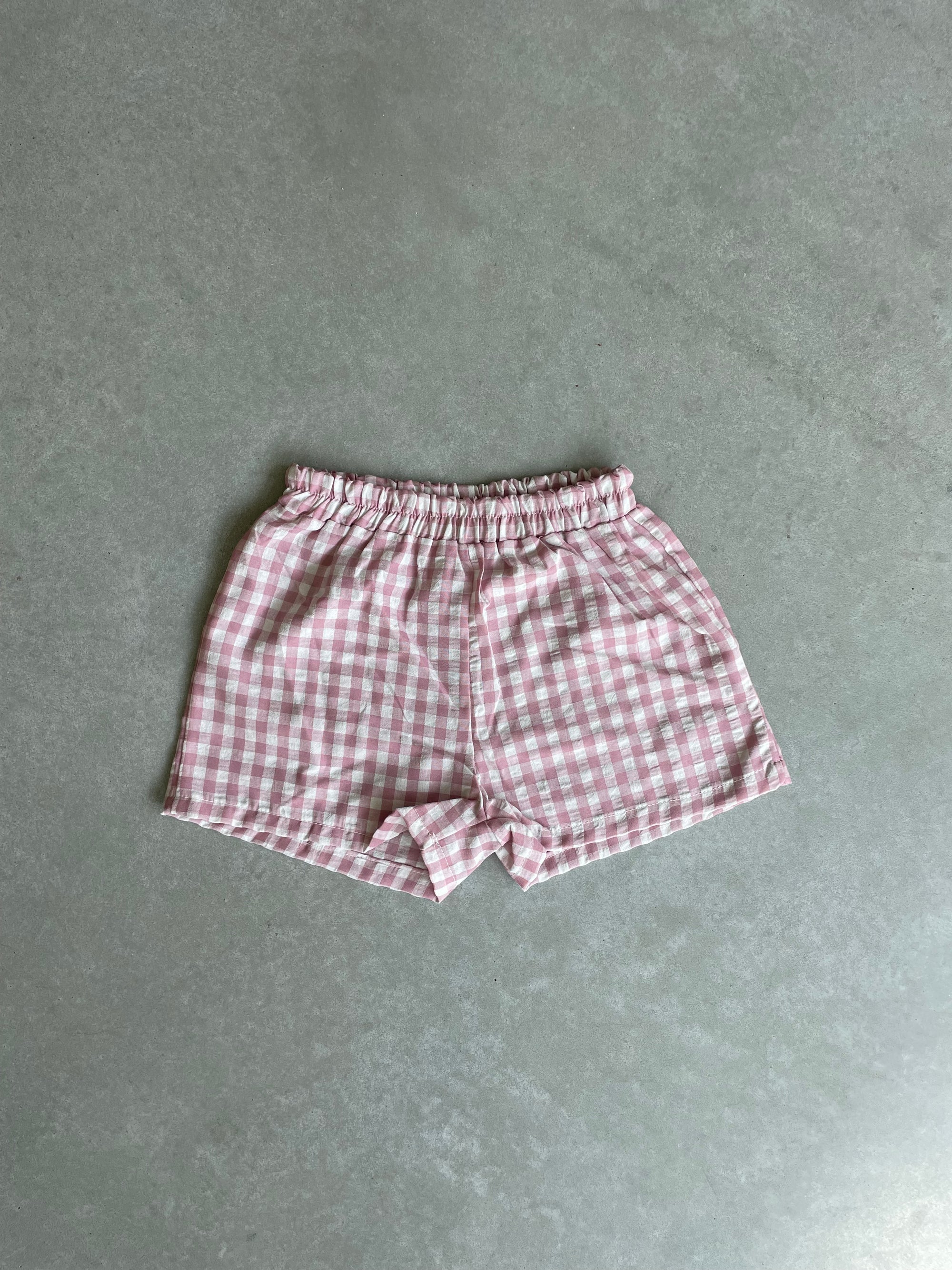 Checkered summer short - oudroze