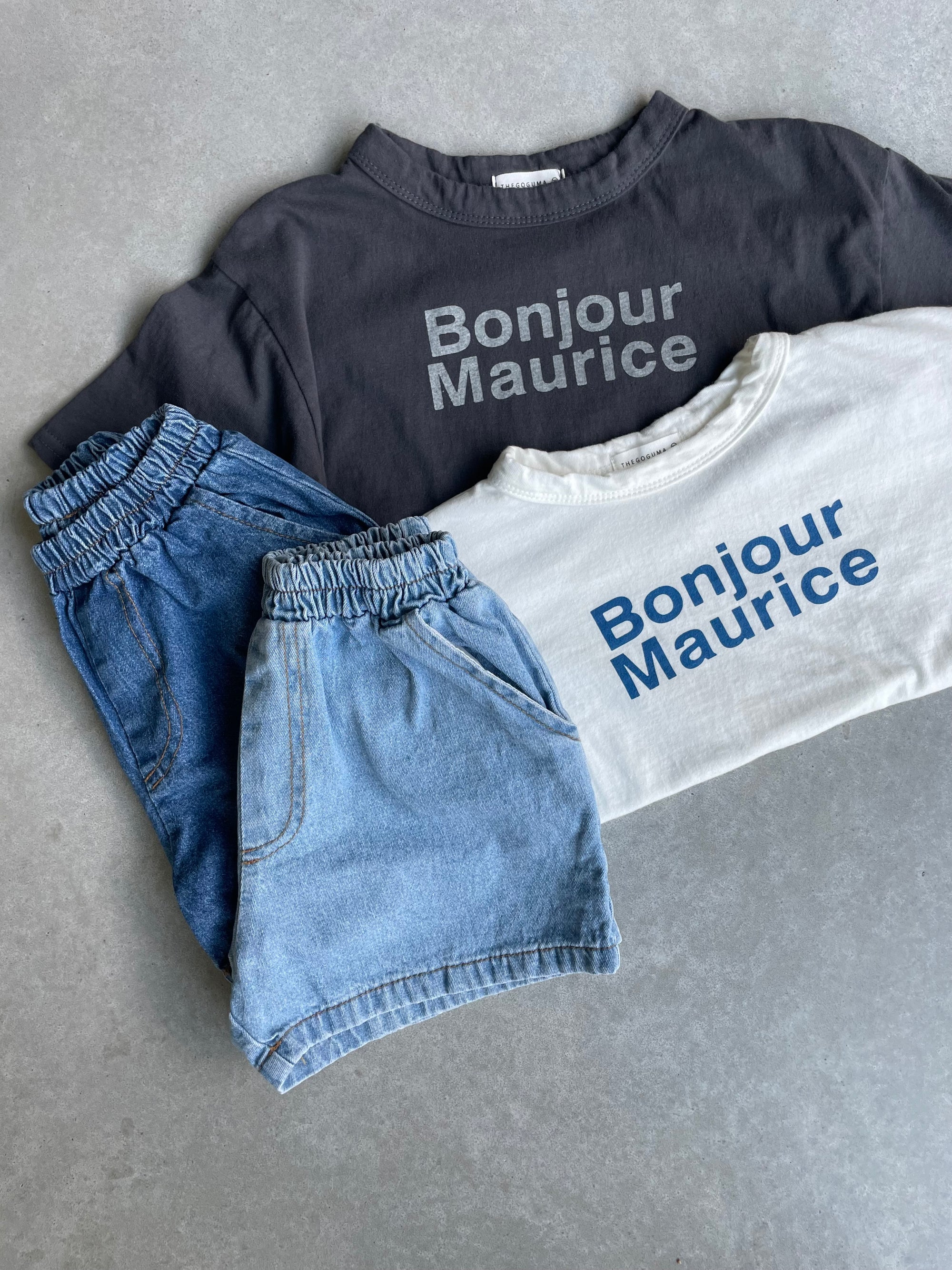Bonjour Maurice tee - wit