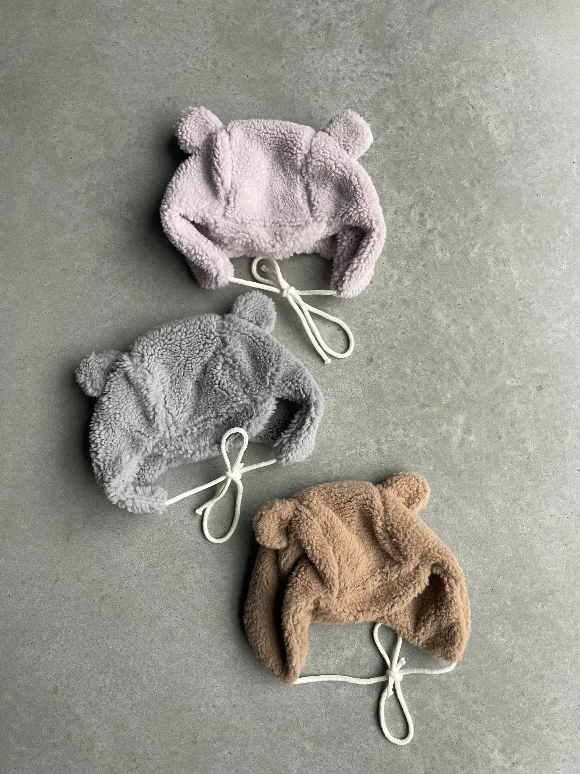 Fluffy fleece berenmuts