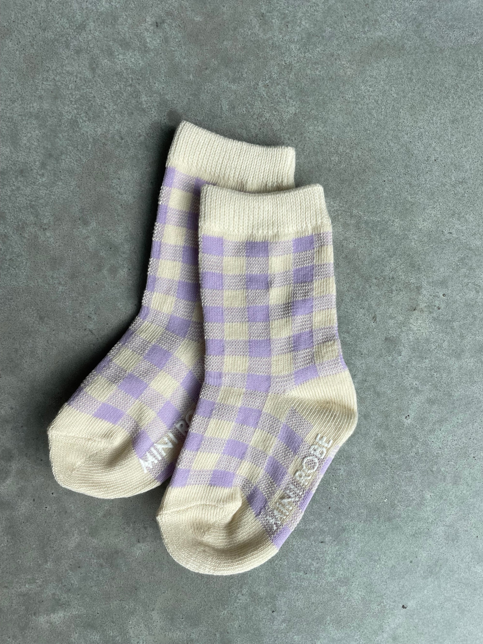 Spring check socks - set van 5