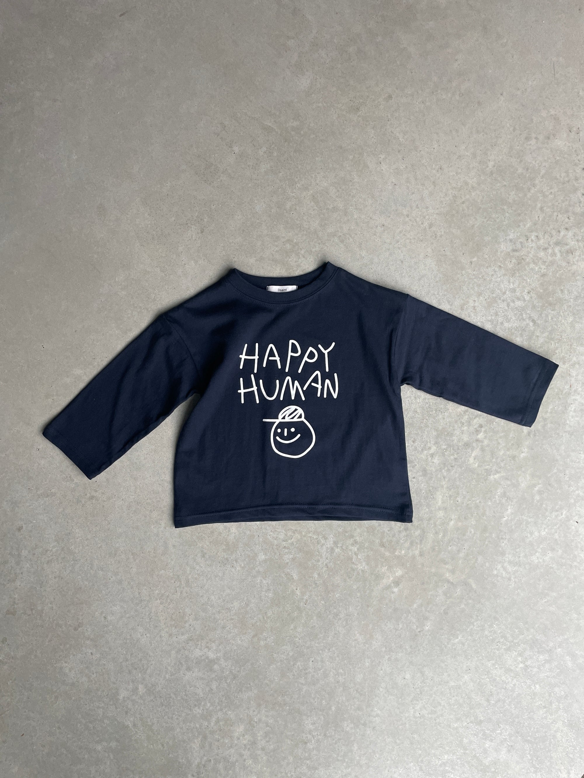 Happy human tee - navy