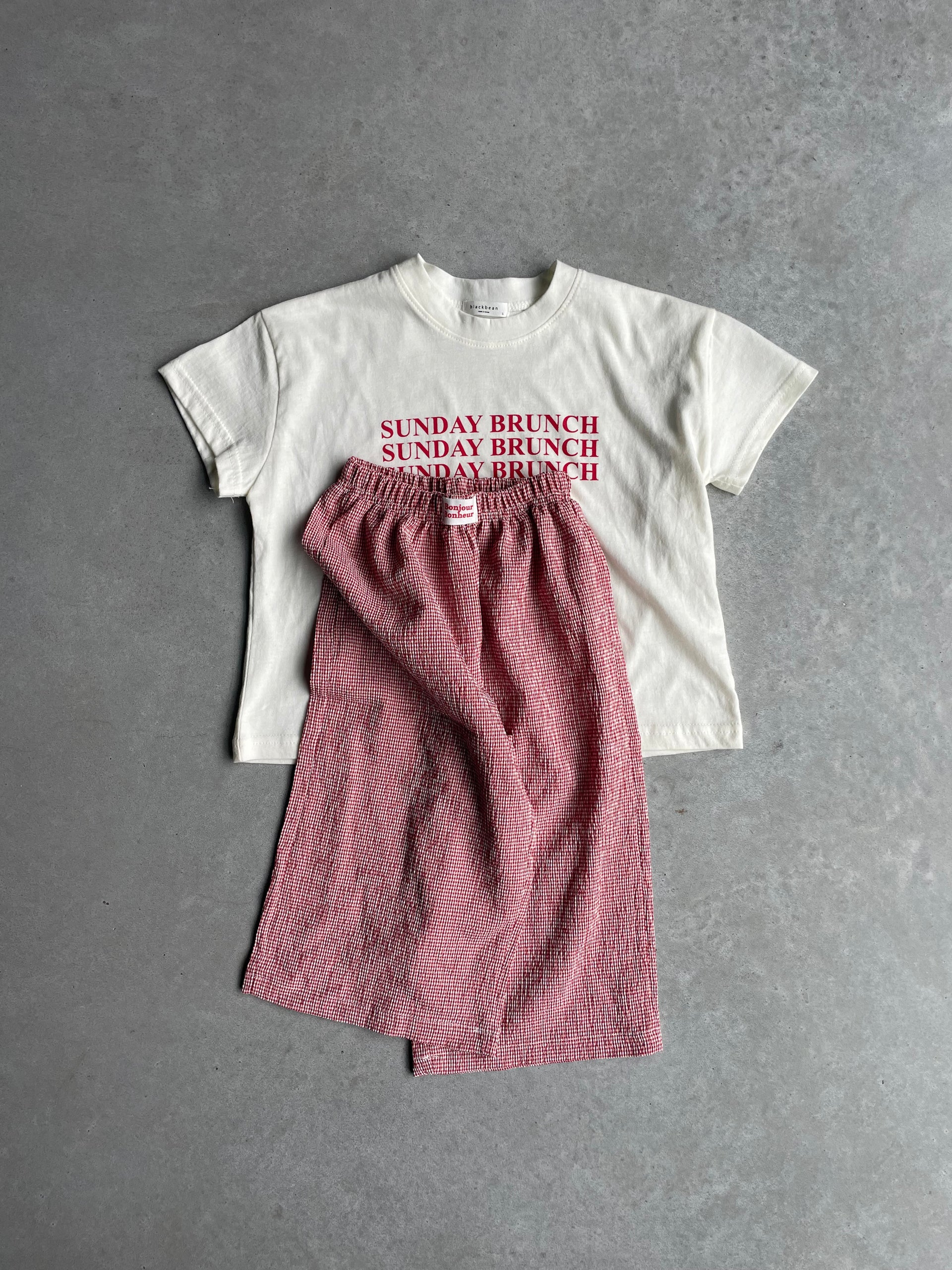 Mini check pants