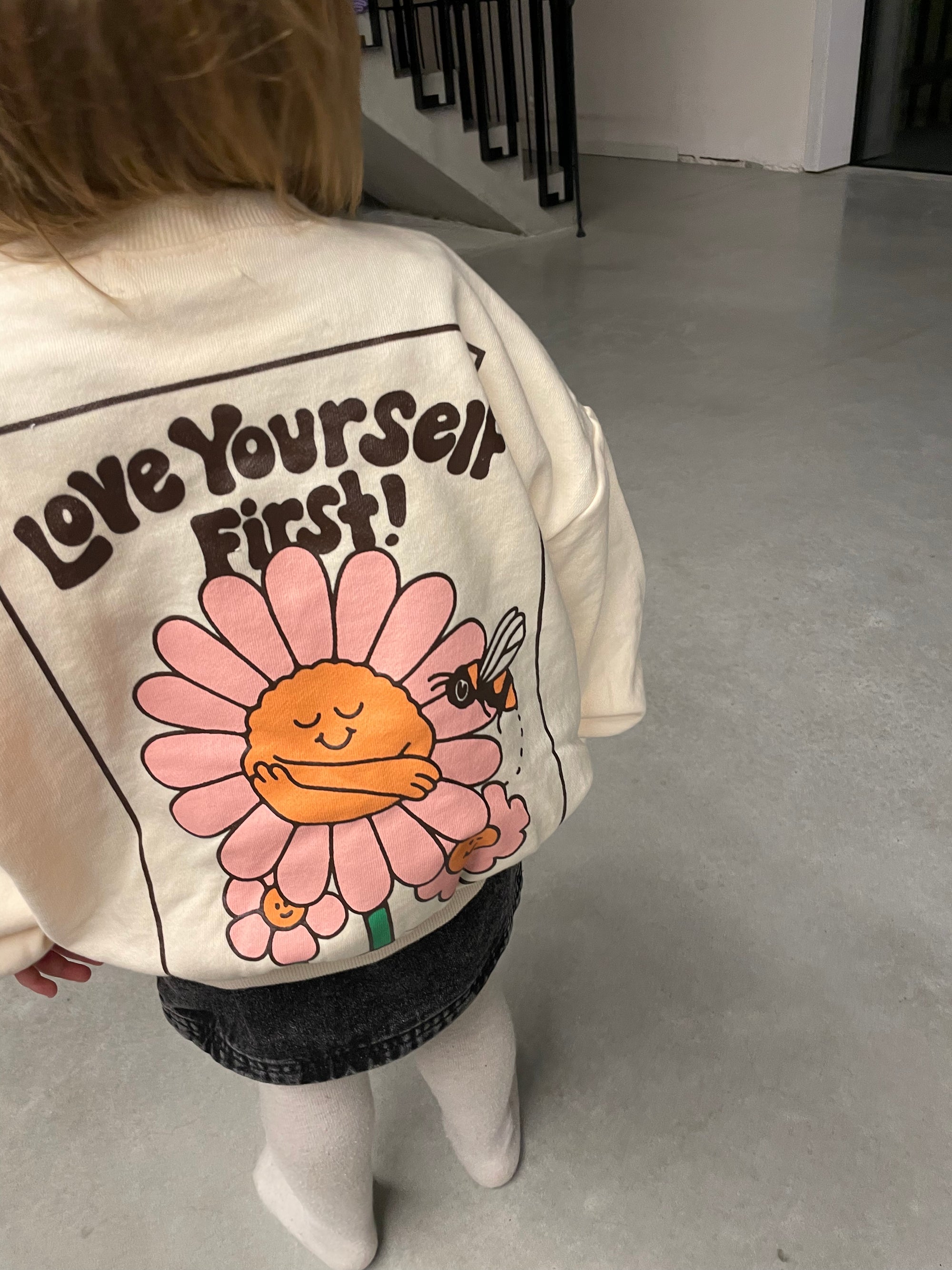 Love yourself first oversized sweater