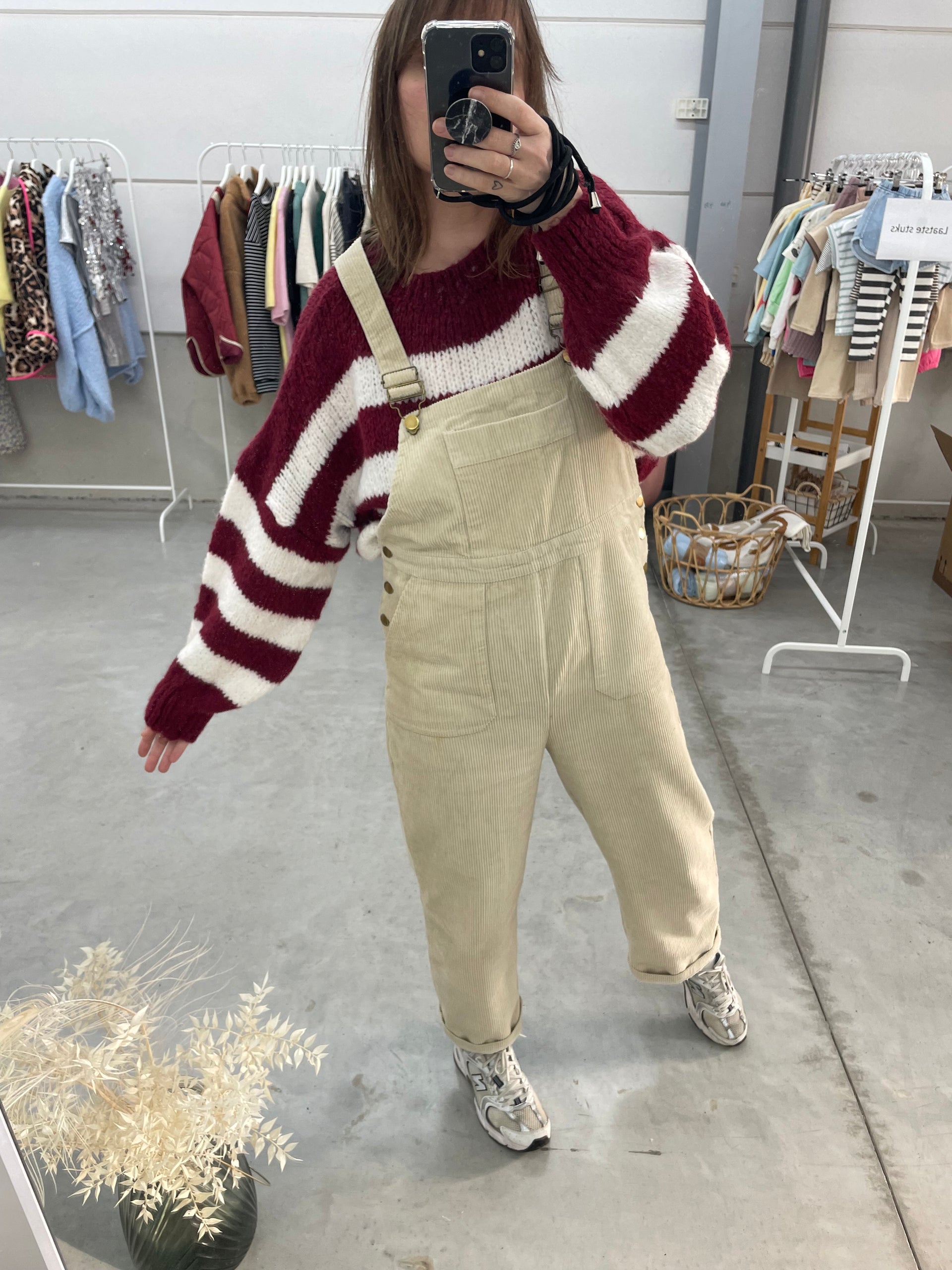 Striped knitted sweater