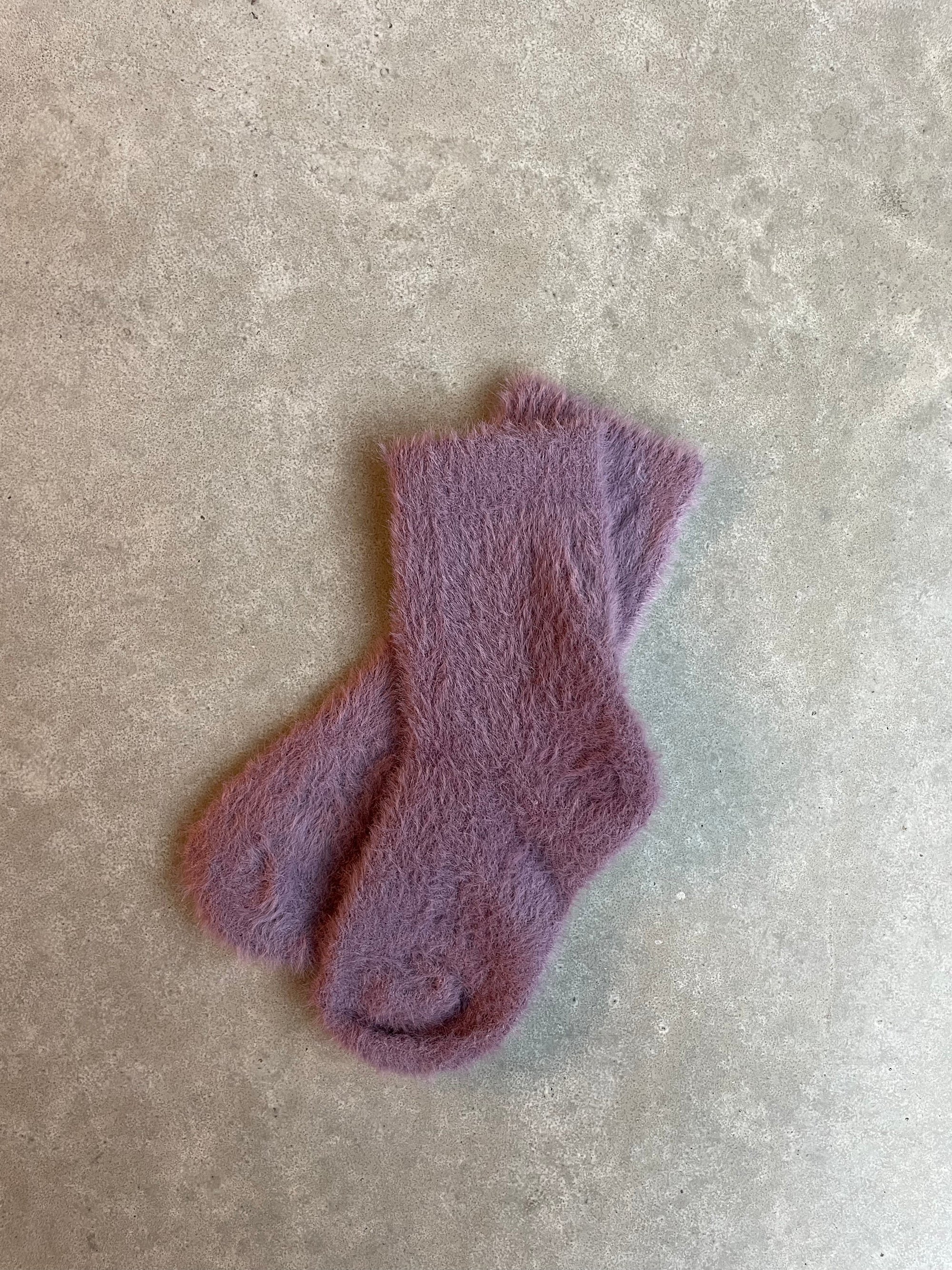 Fluffy socks - paars