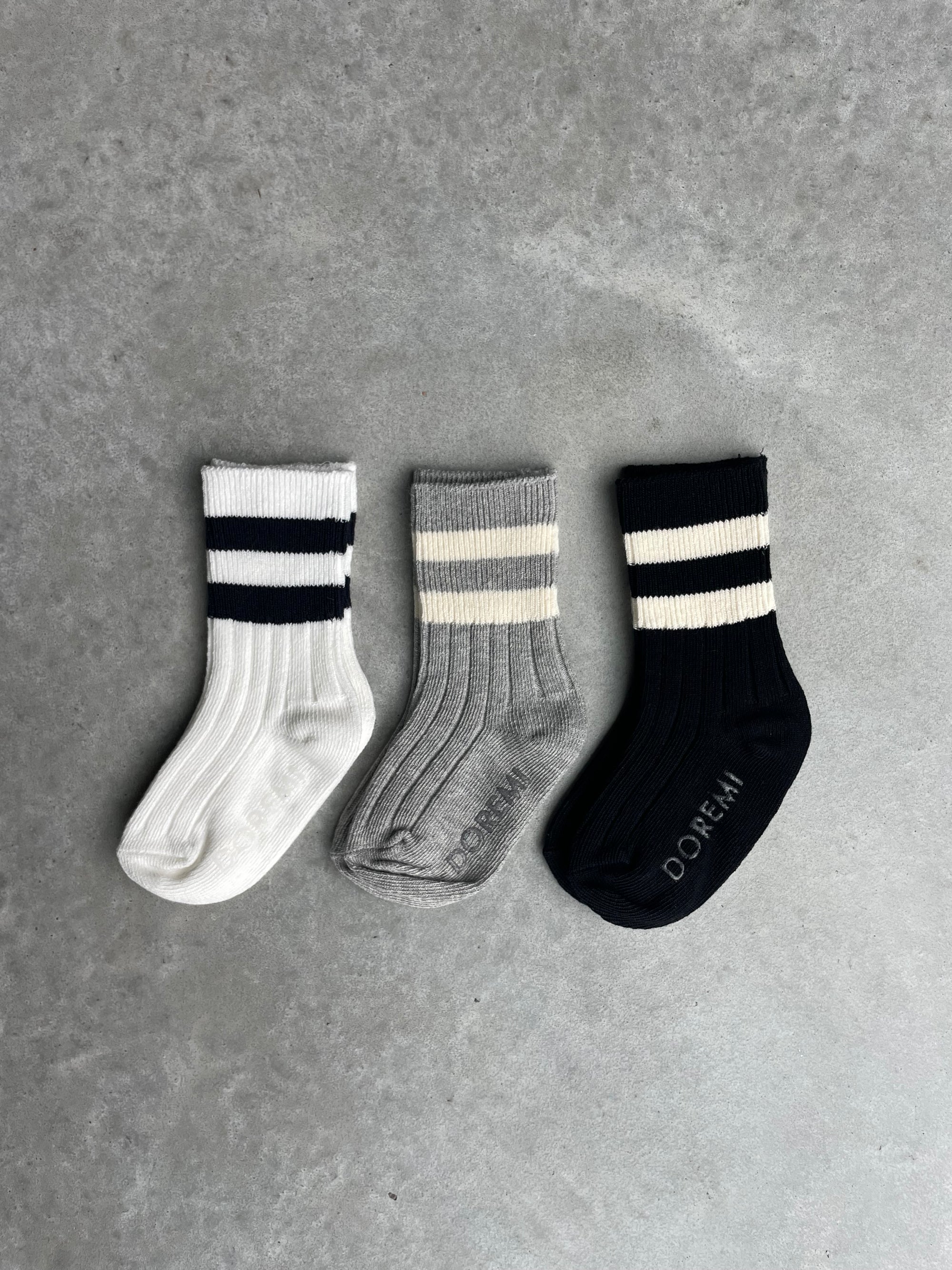 Striped socks - set van 3