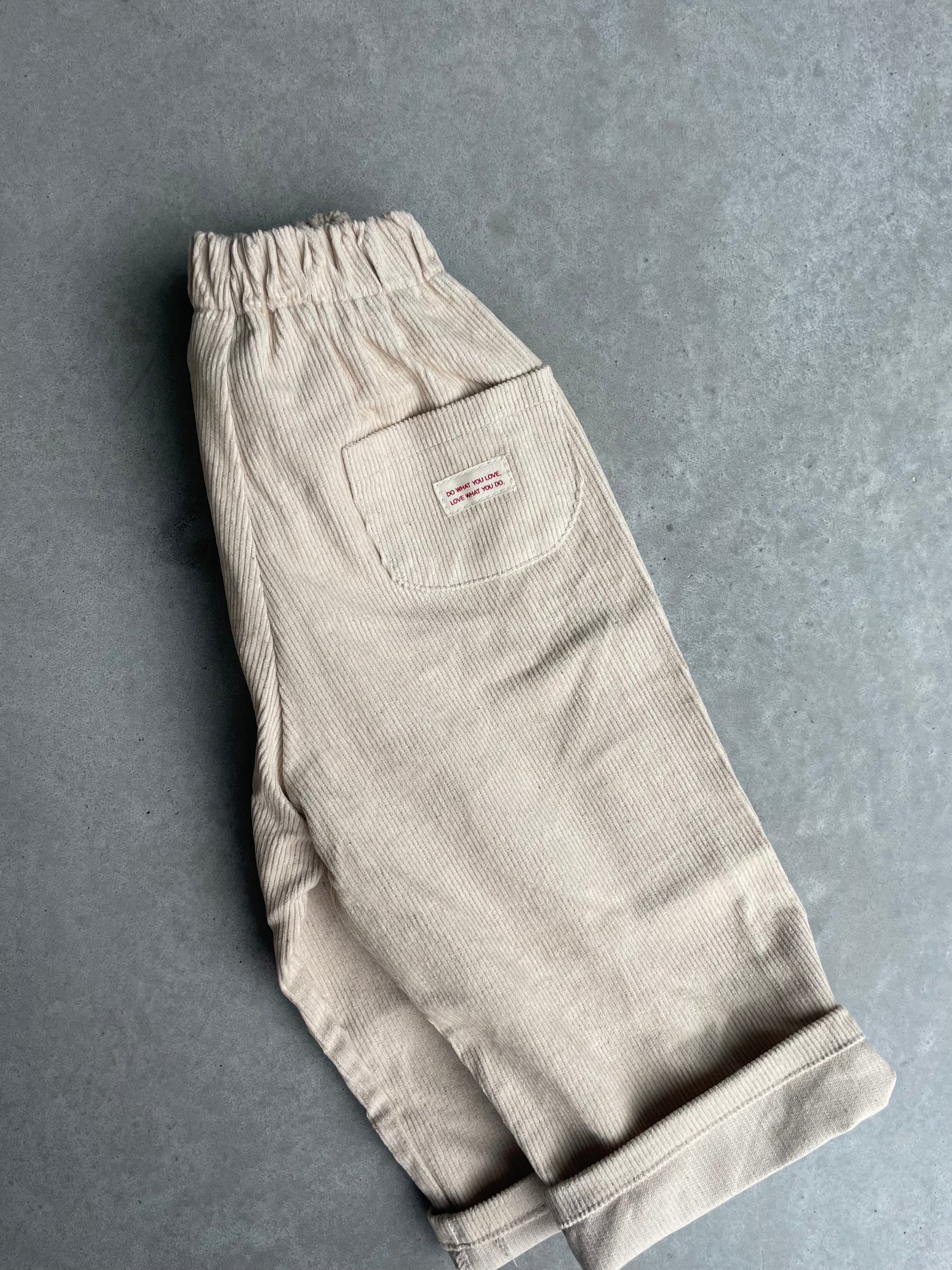 Rib pants - lichtbeige