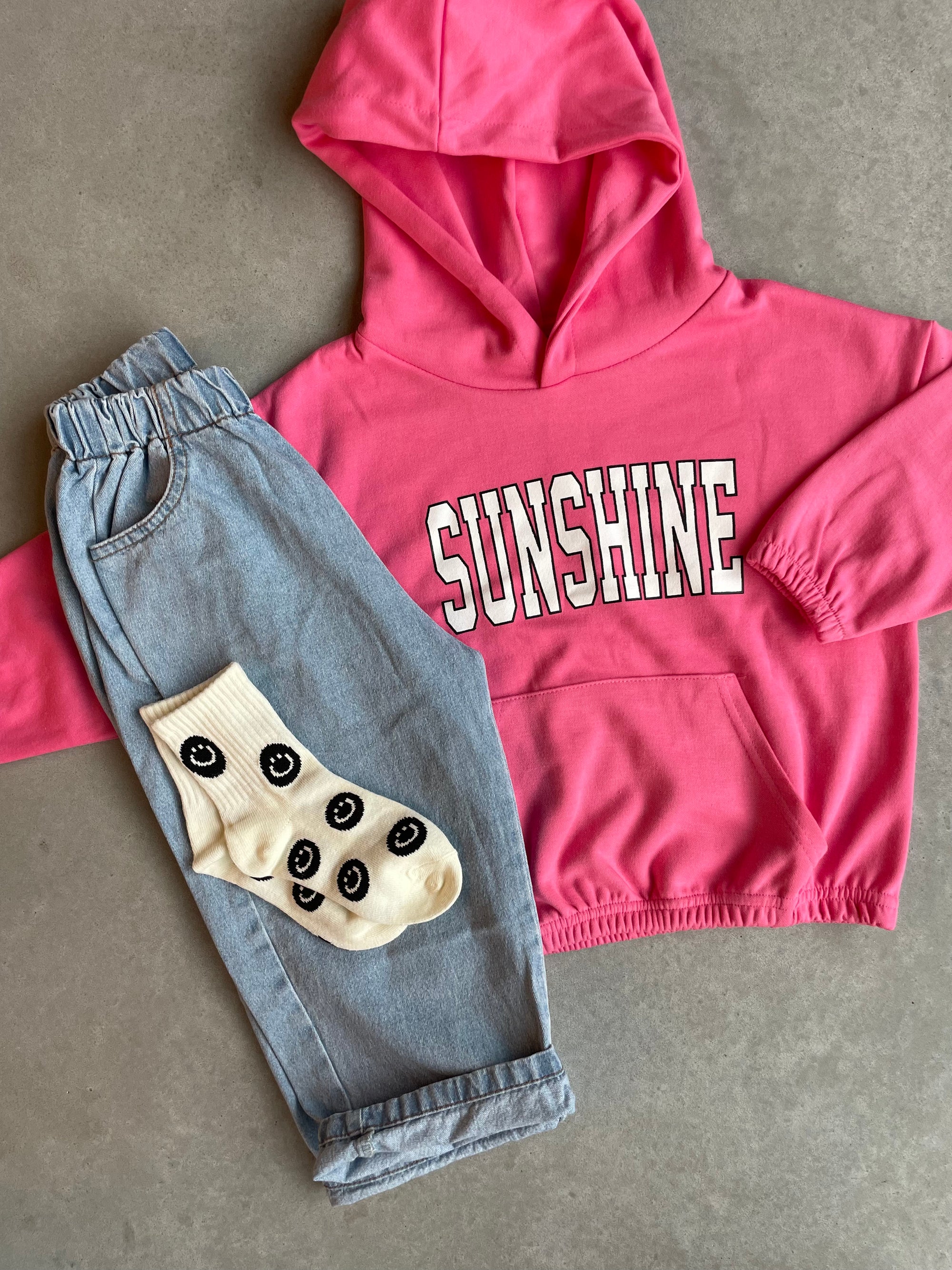 Sunshine hoodie - hot pink