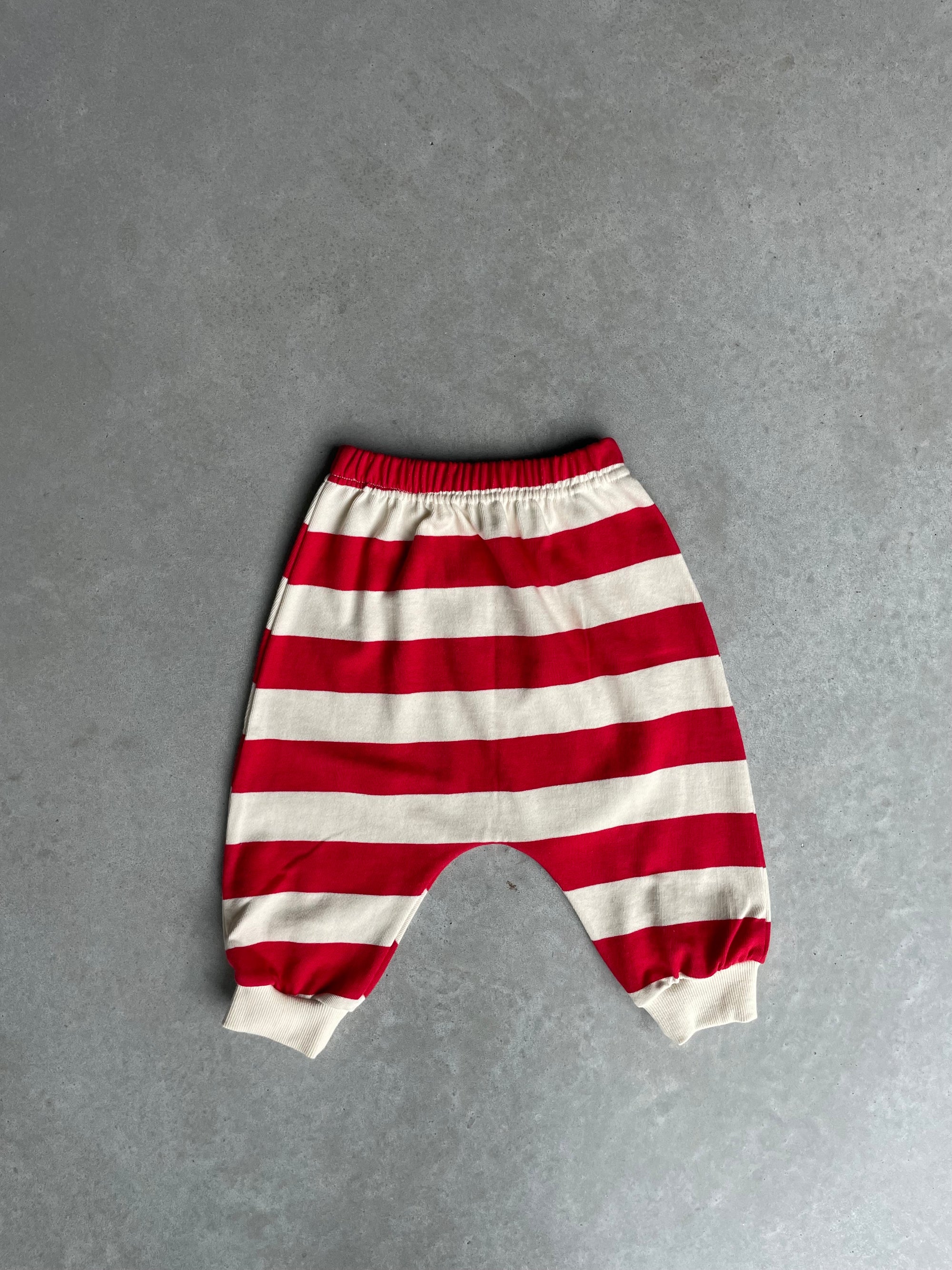 Baggy striped pants - rood