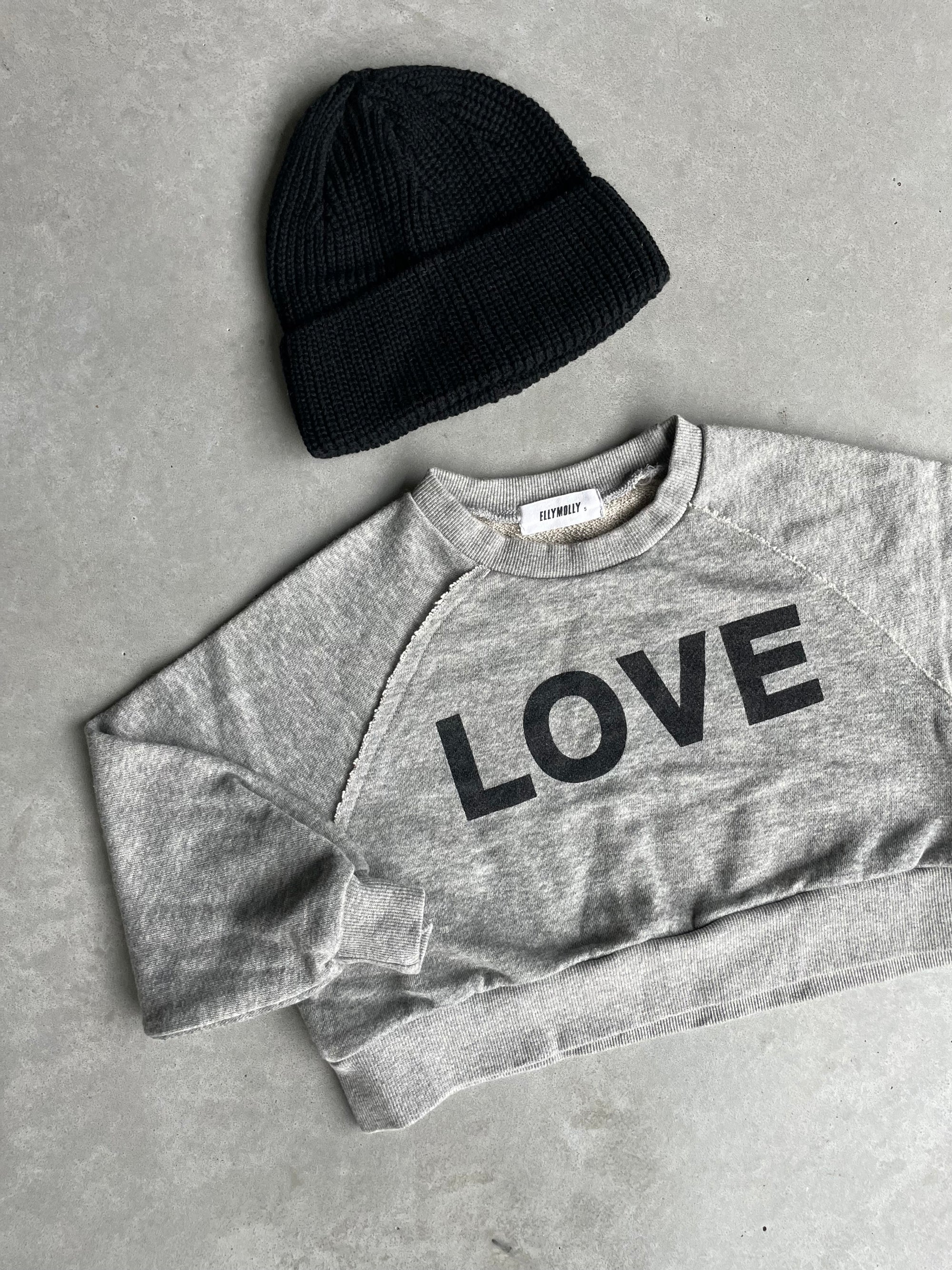 LOVE cropped sweater