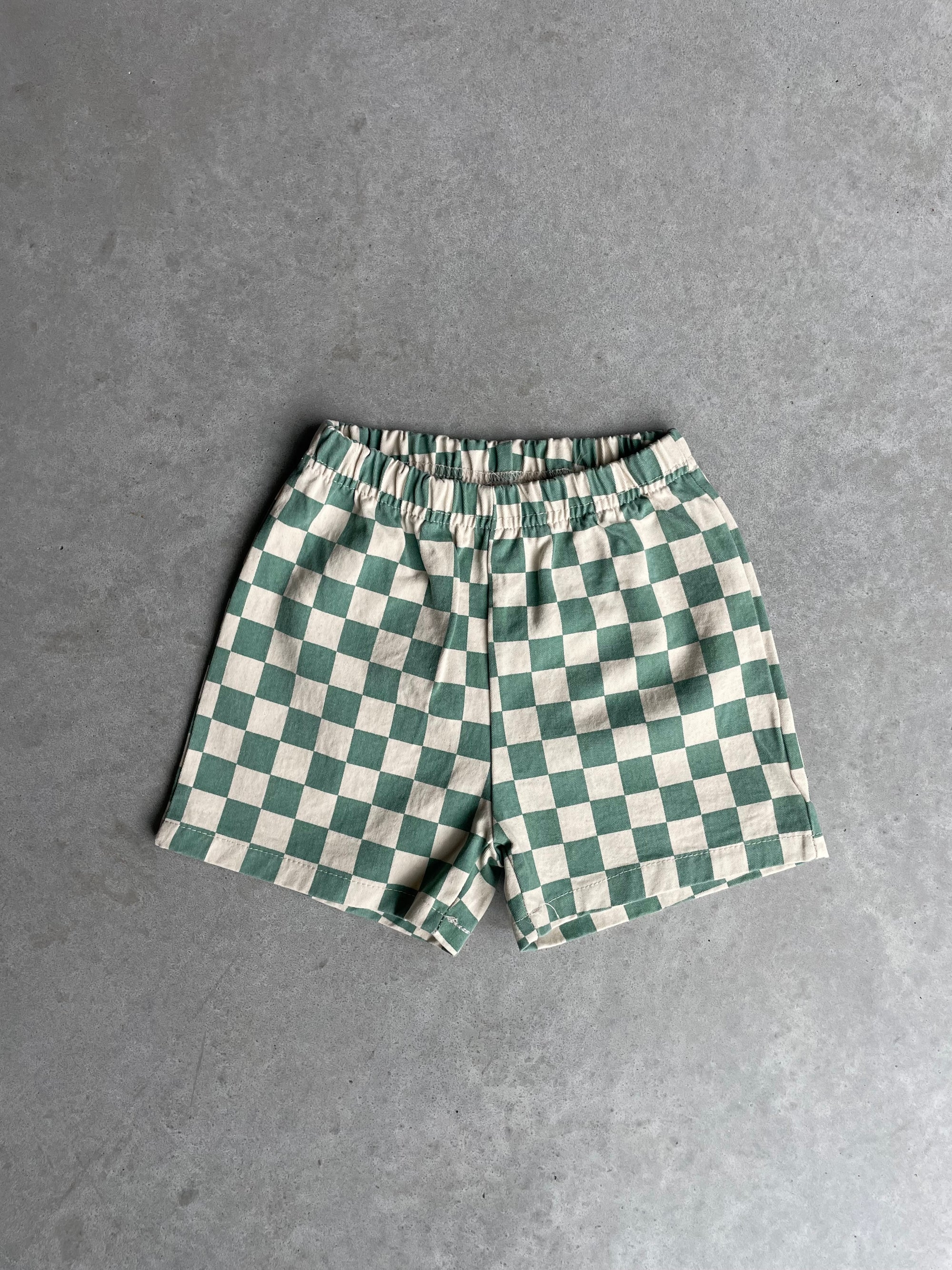 Checkered short - groen