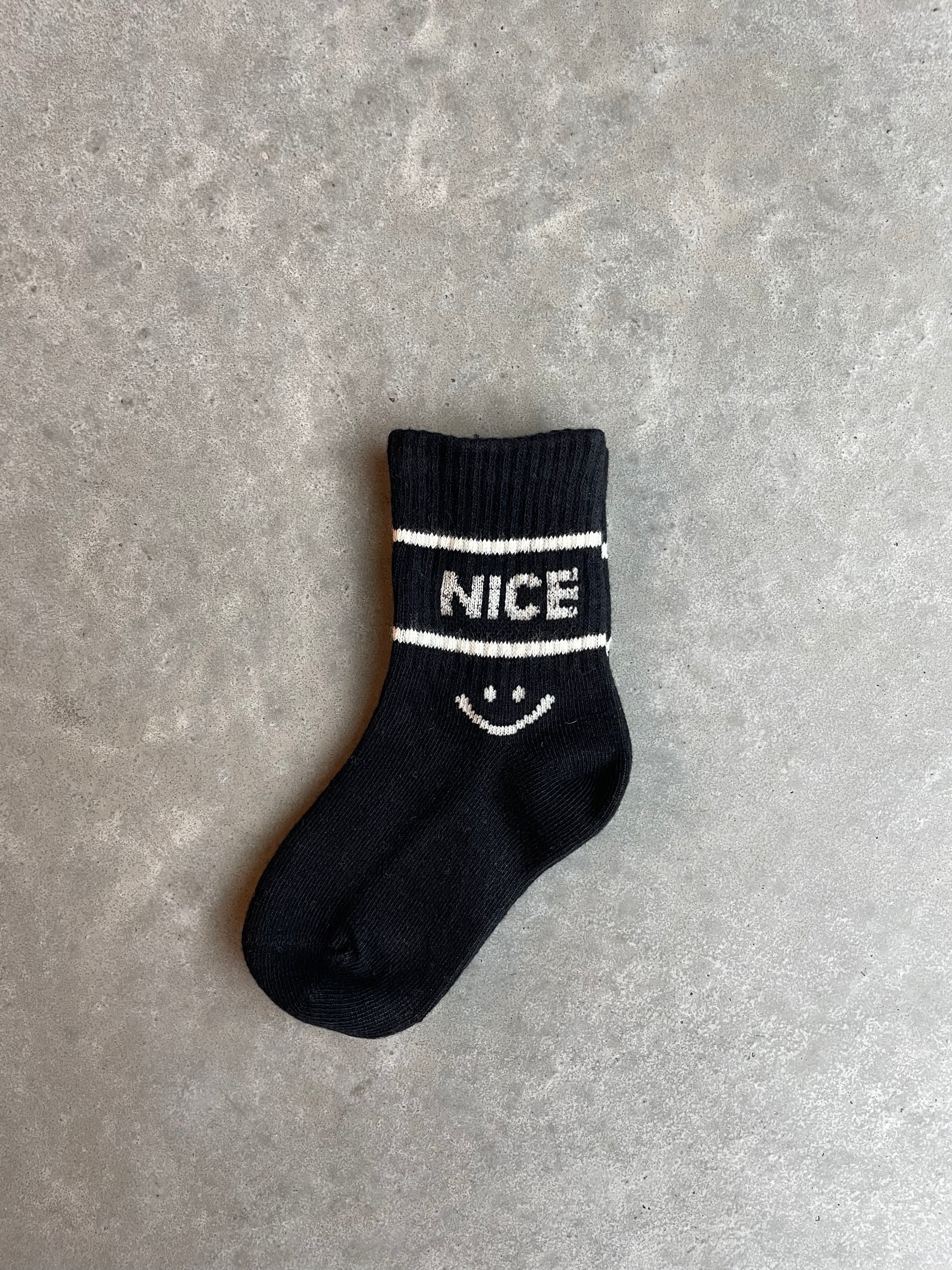 Smiley socks - black & white
