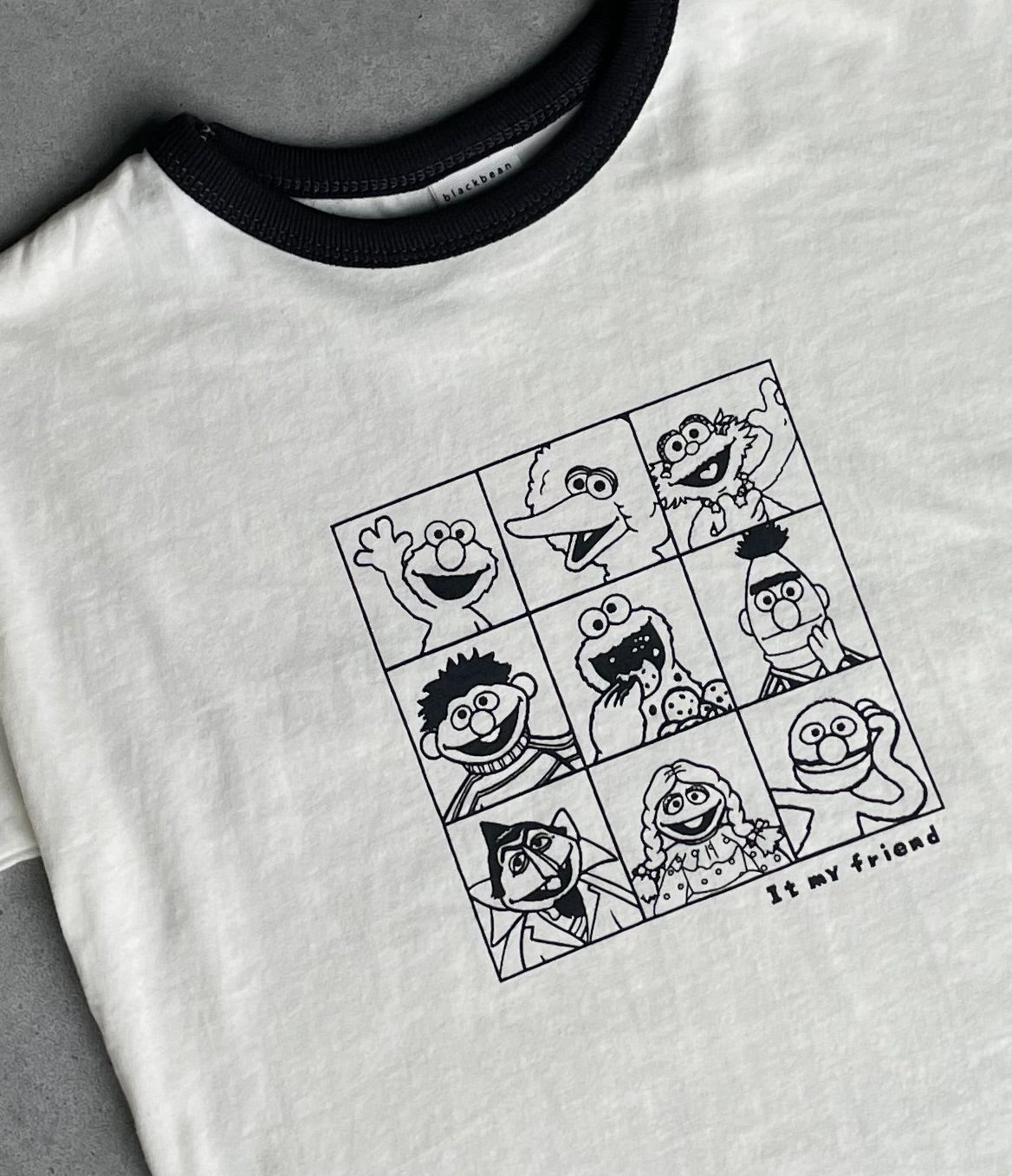 Cartoon tee - wit