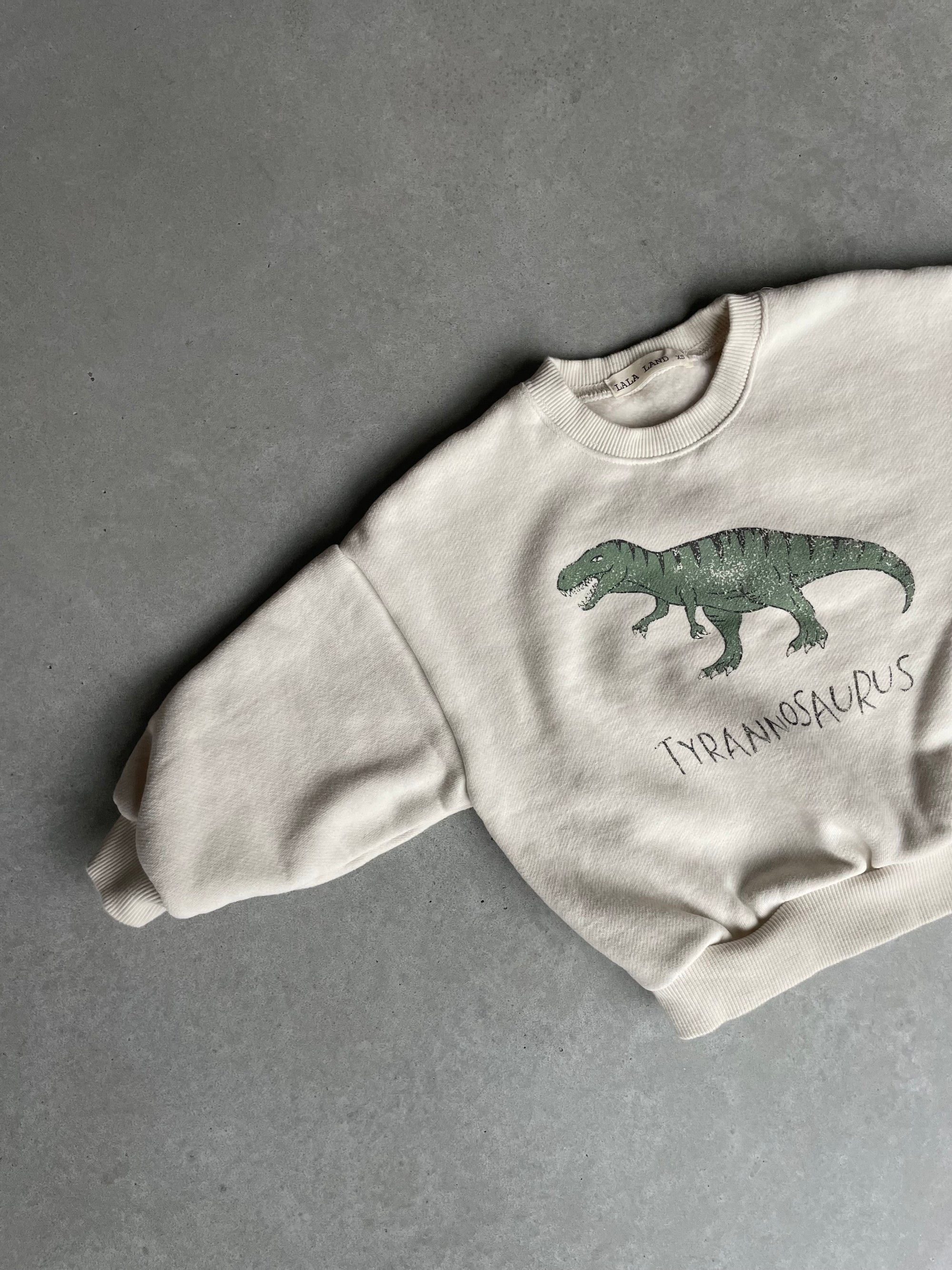 Oversized dino sweater - crème