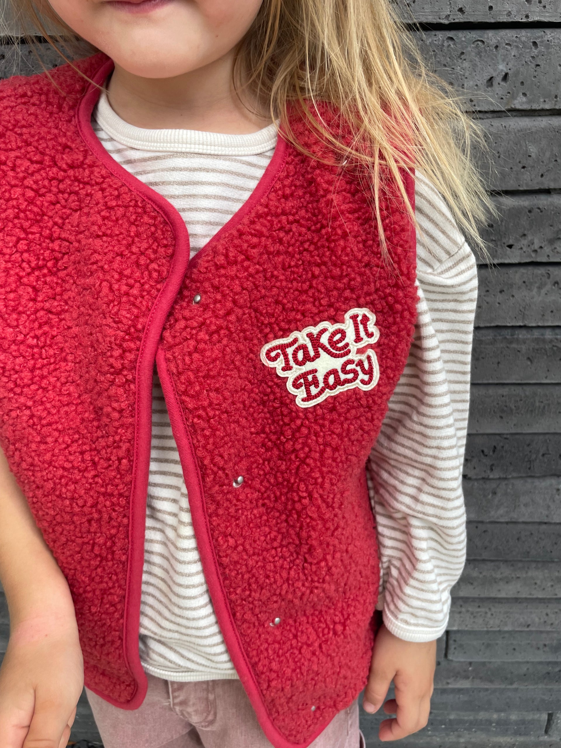 Teddy gilet - take it easy