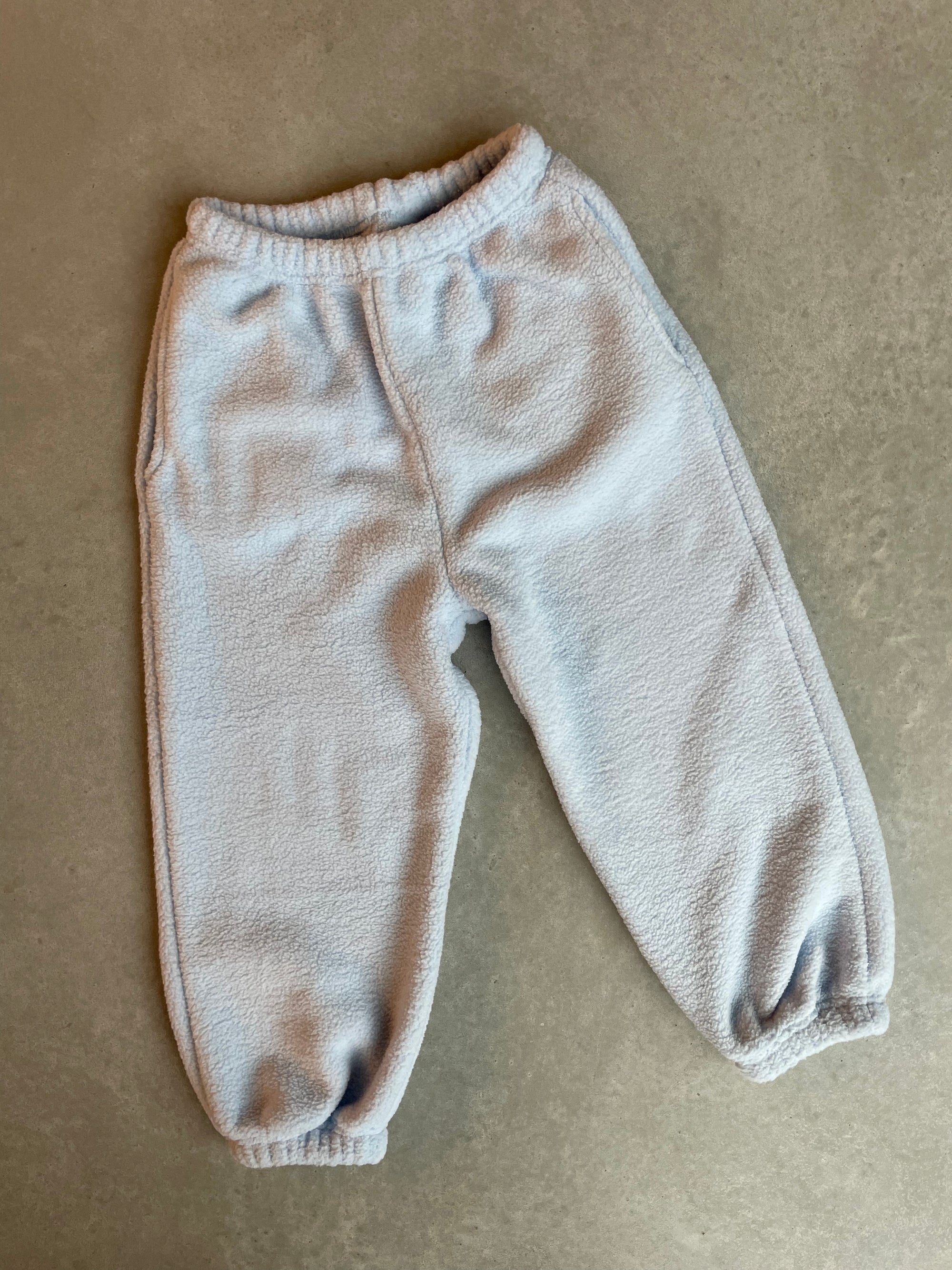 Fluffy fleece pants - babyblauw