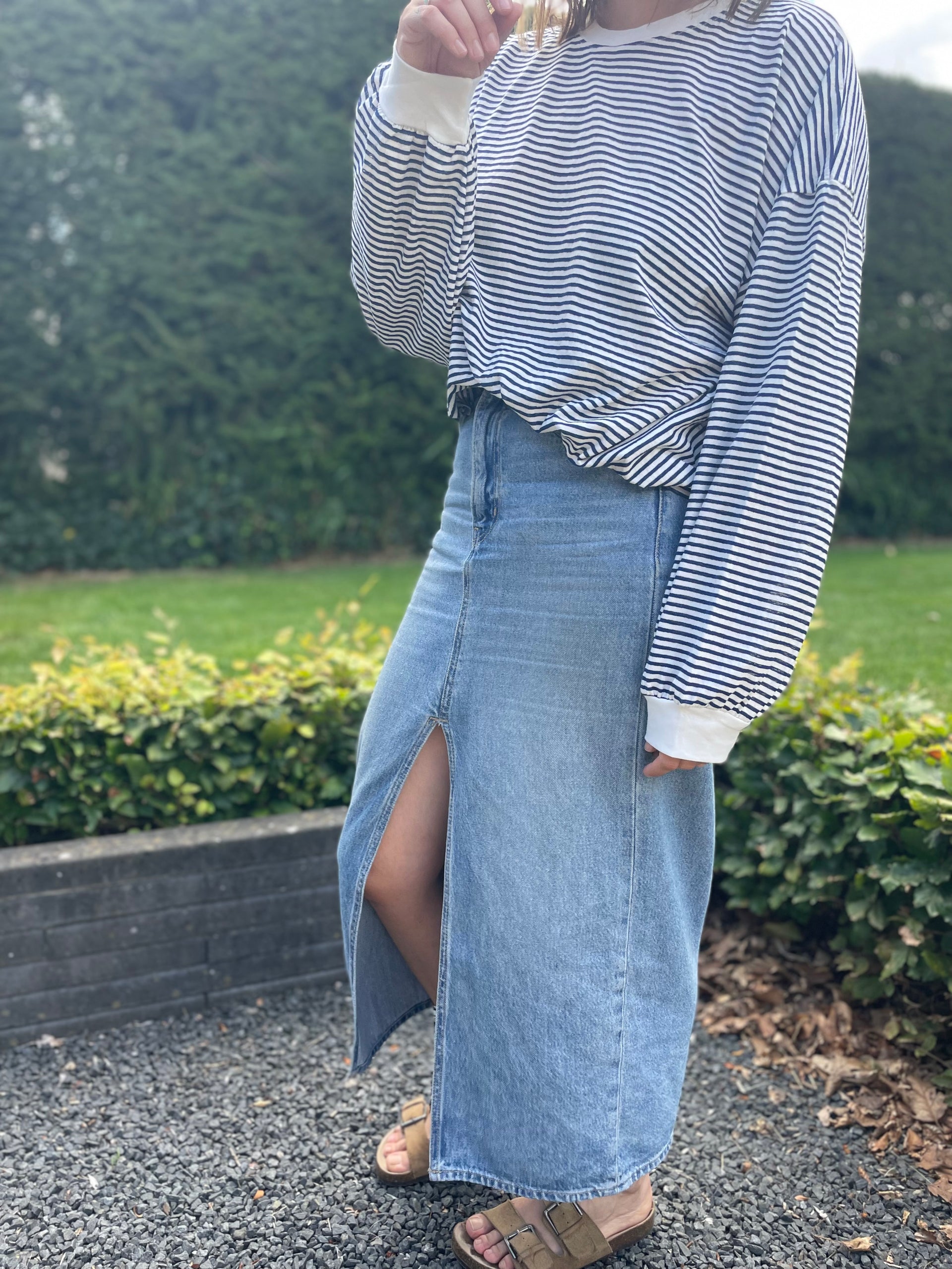 Oversized striped longsleeve