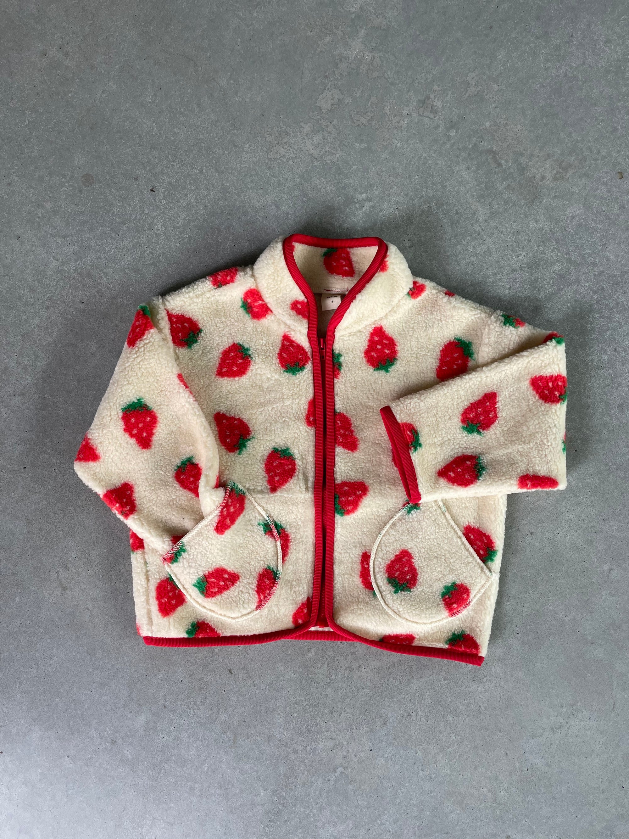 Strawberry teddy jacket