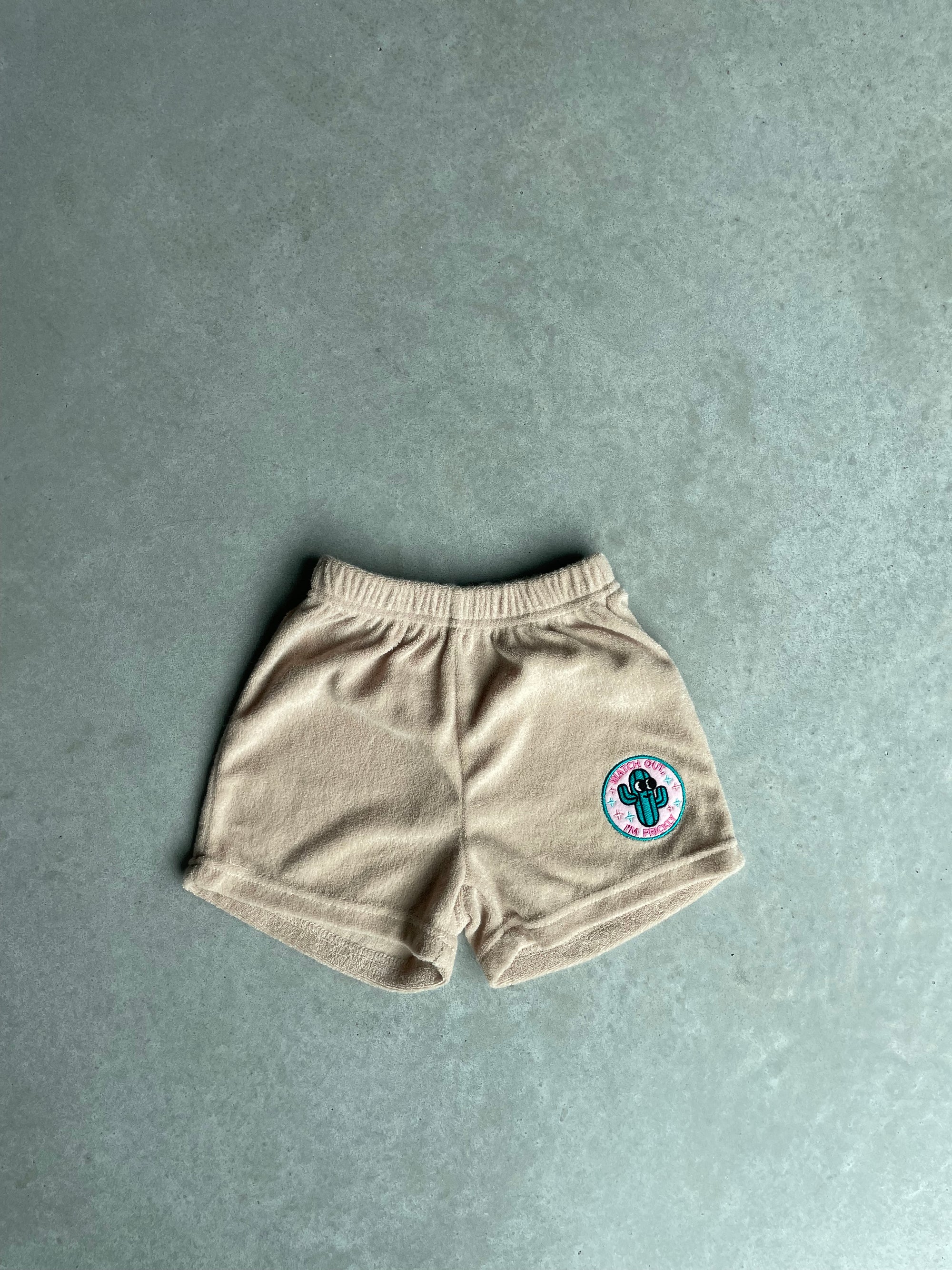 Terry cactus short - beige