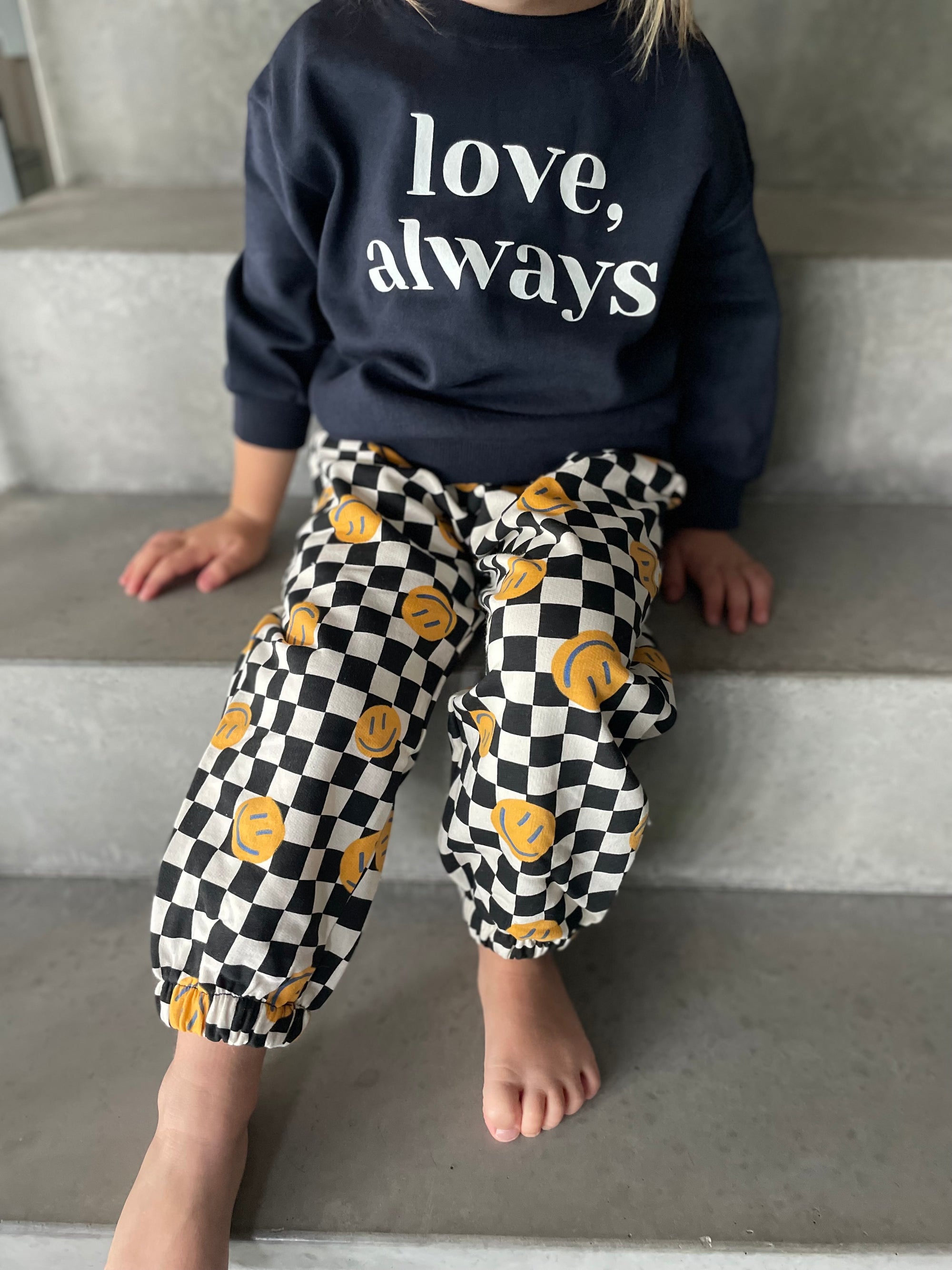 Oversized love always sweatshirt - navy