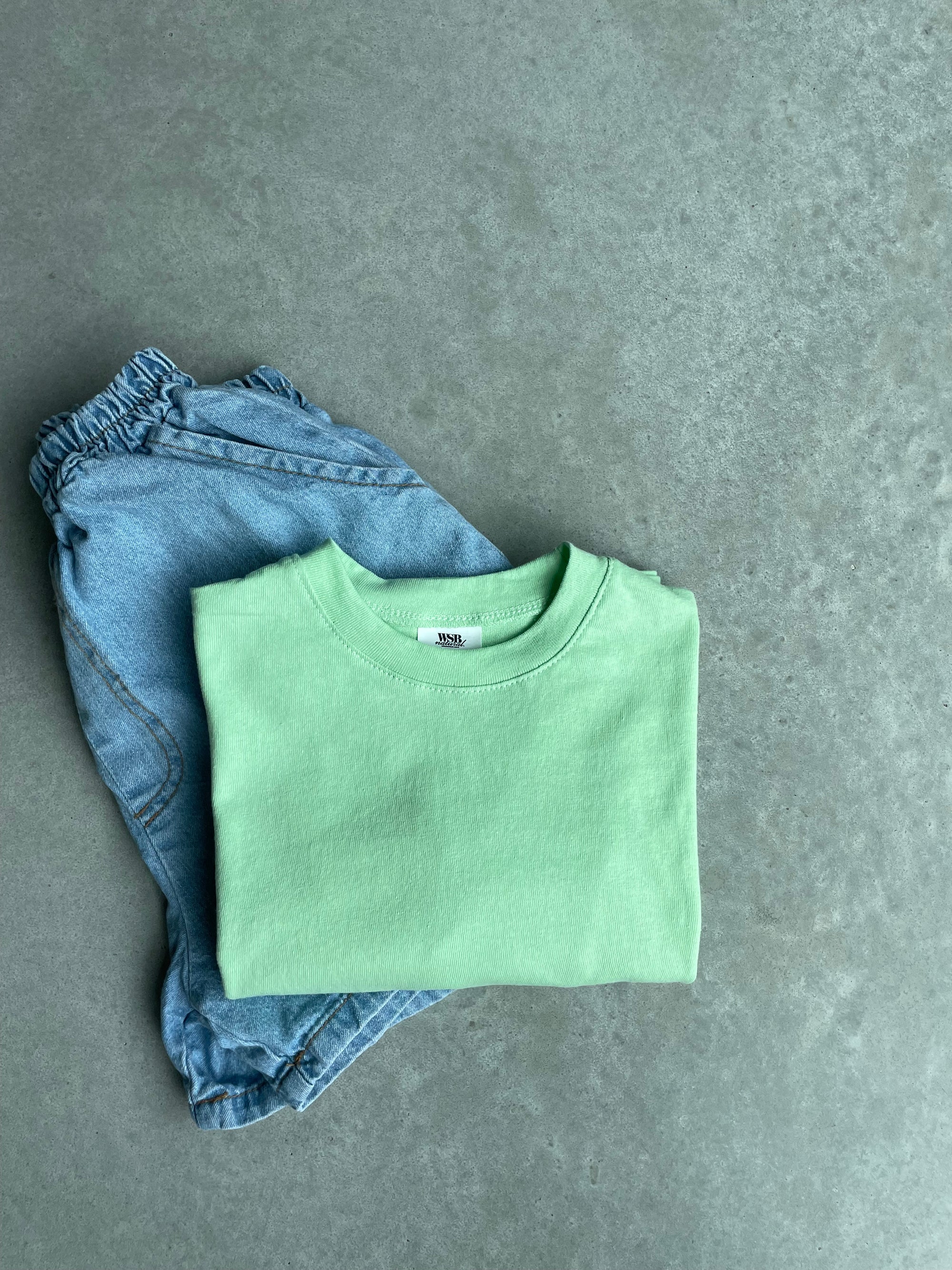 Basic tee - lichtgroen