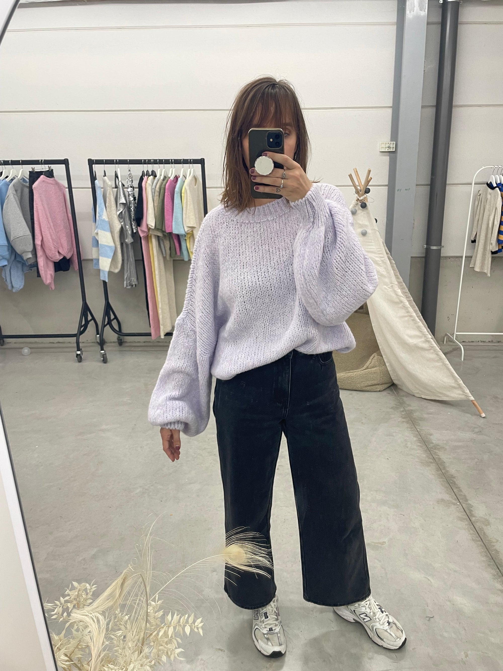 Oversized knitted sweater