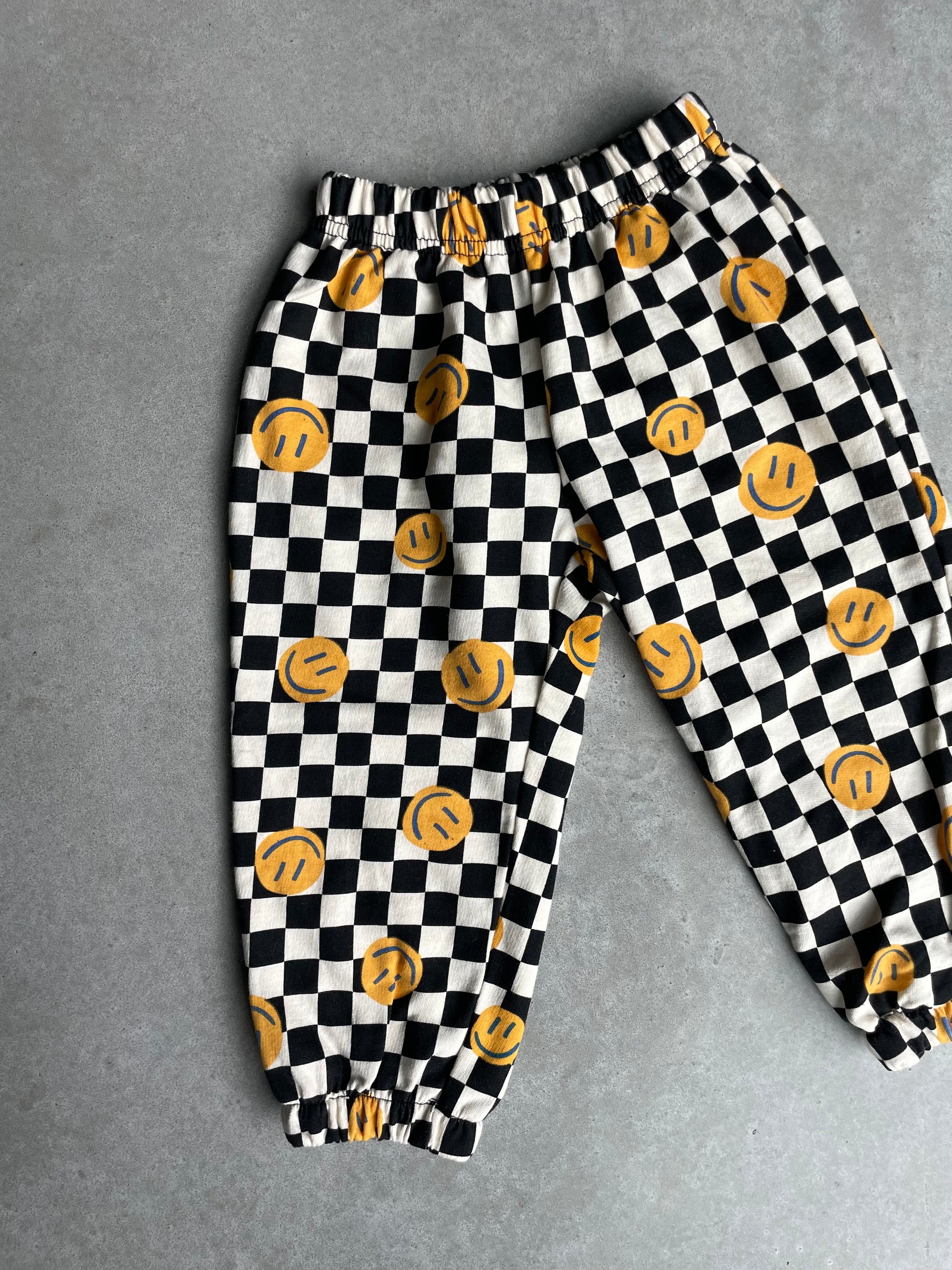 Smiley jogging pants - zwart