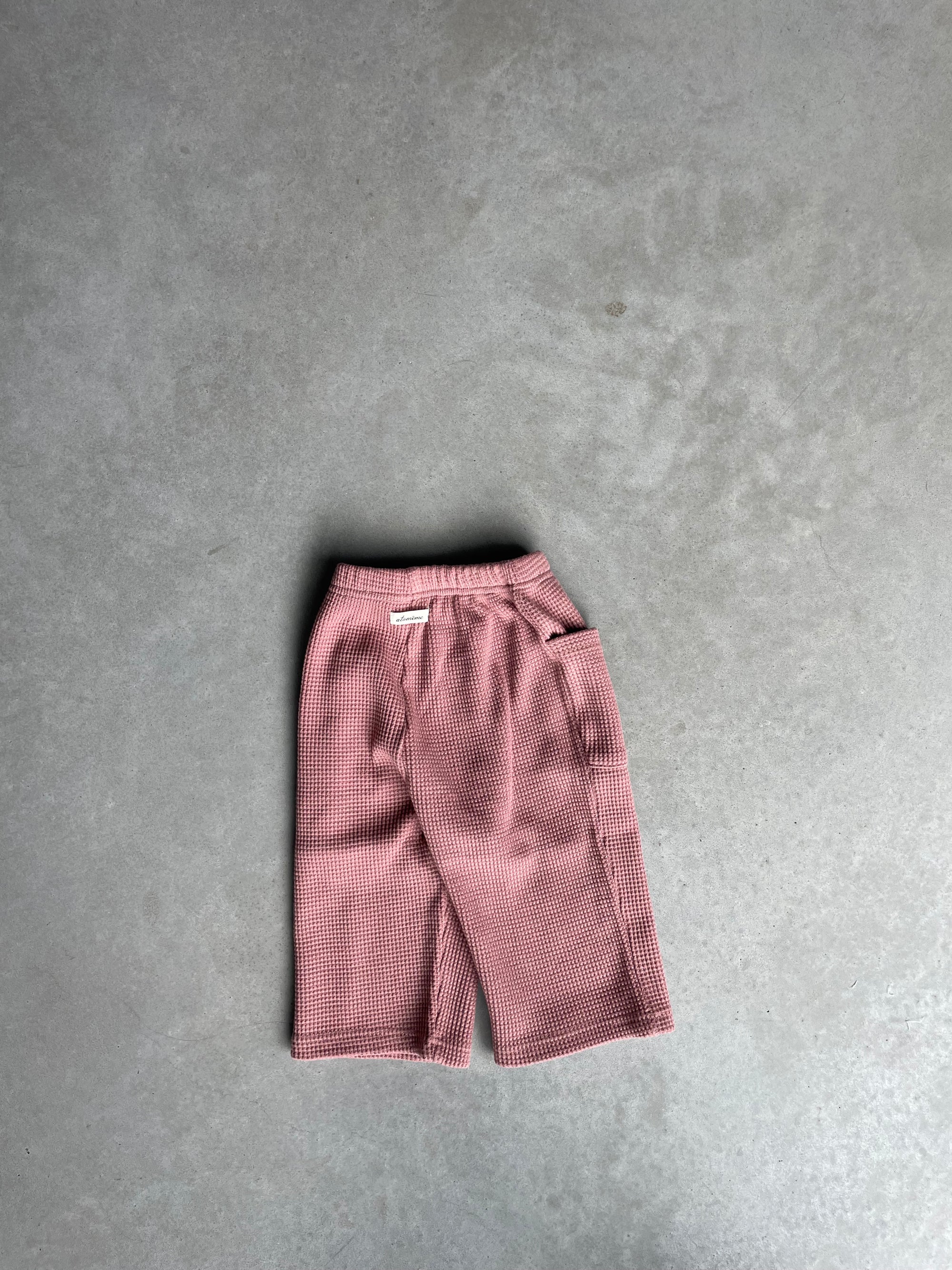 Pocket waffle pants - oudroze