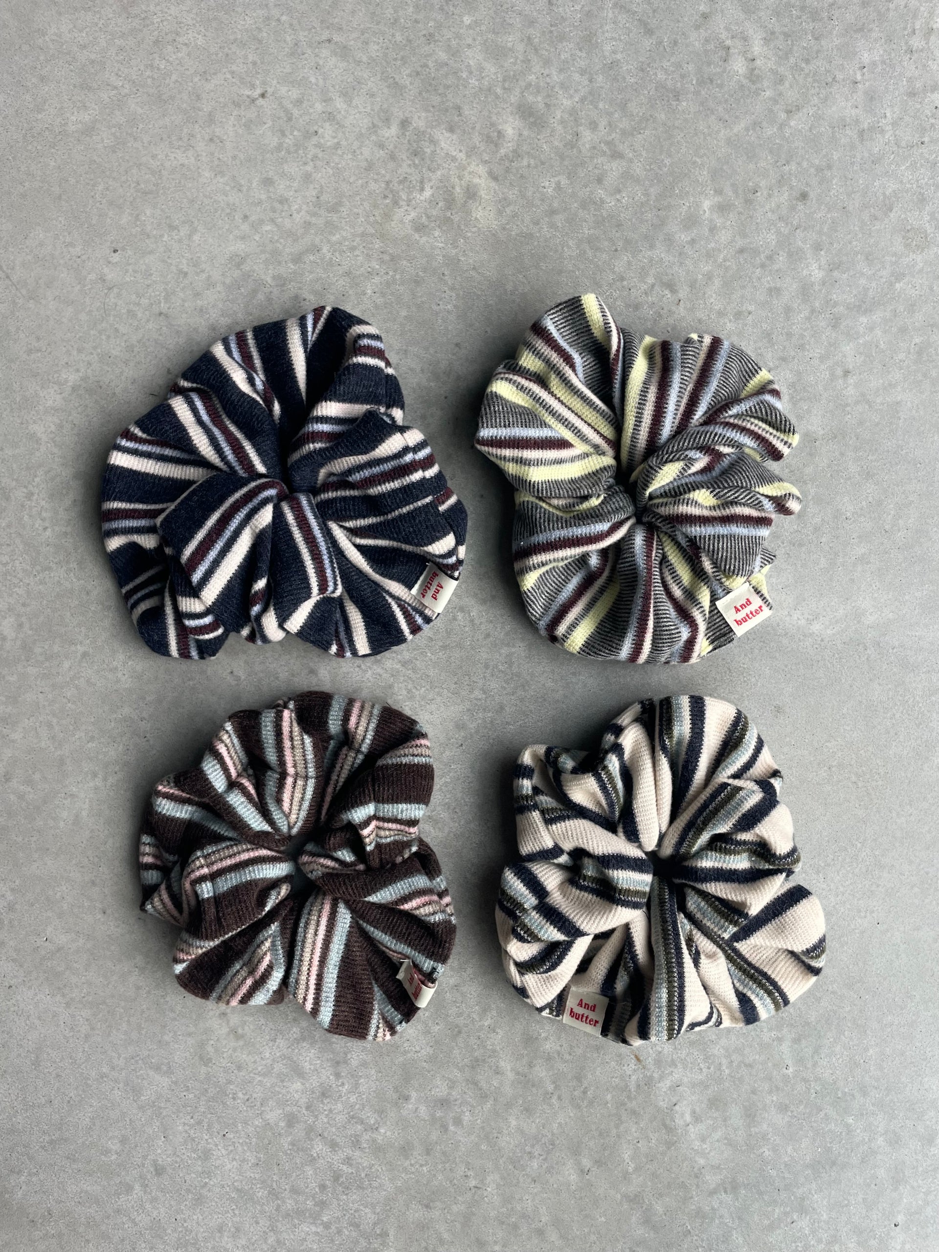 Big striped scrunchie