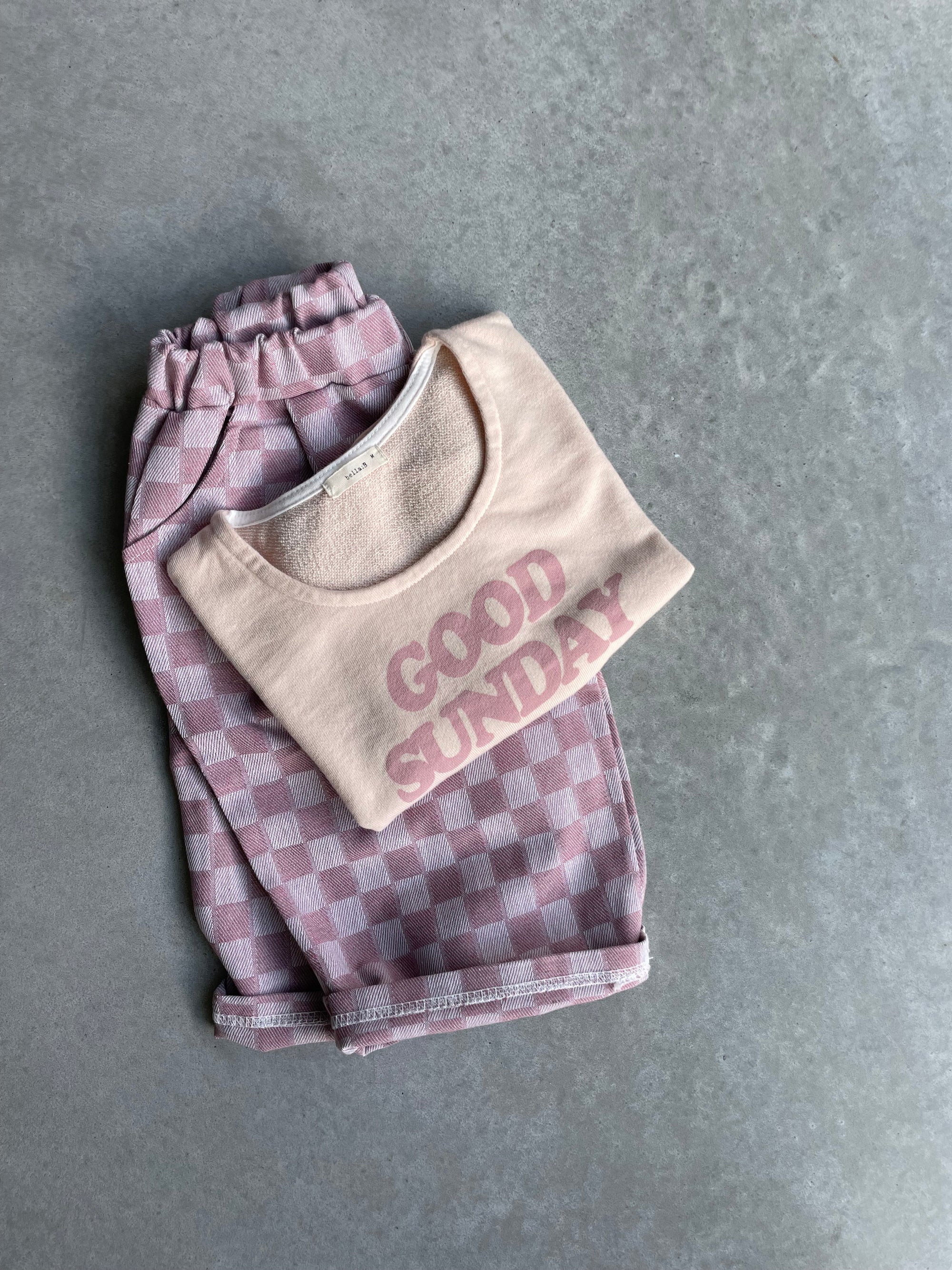 Good sunday tee - lichtroze