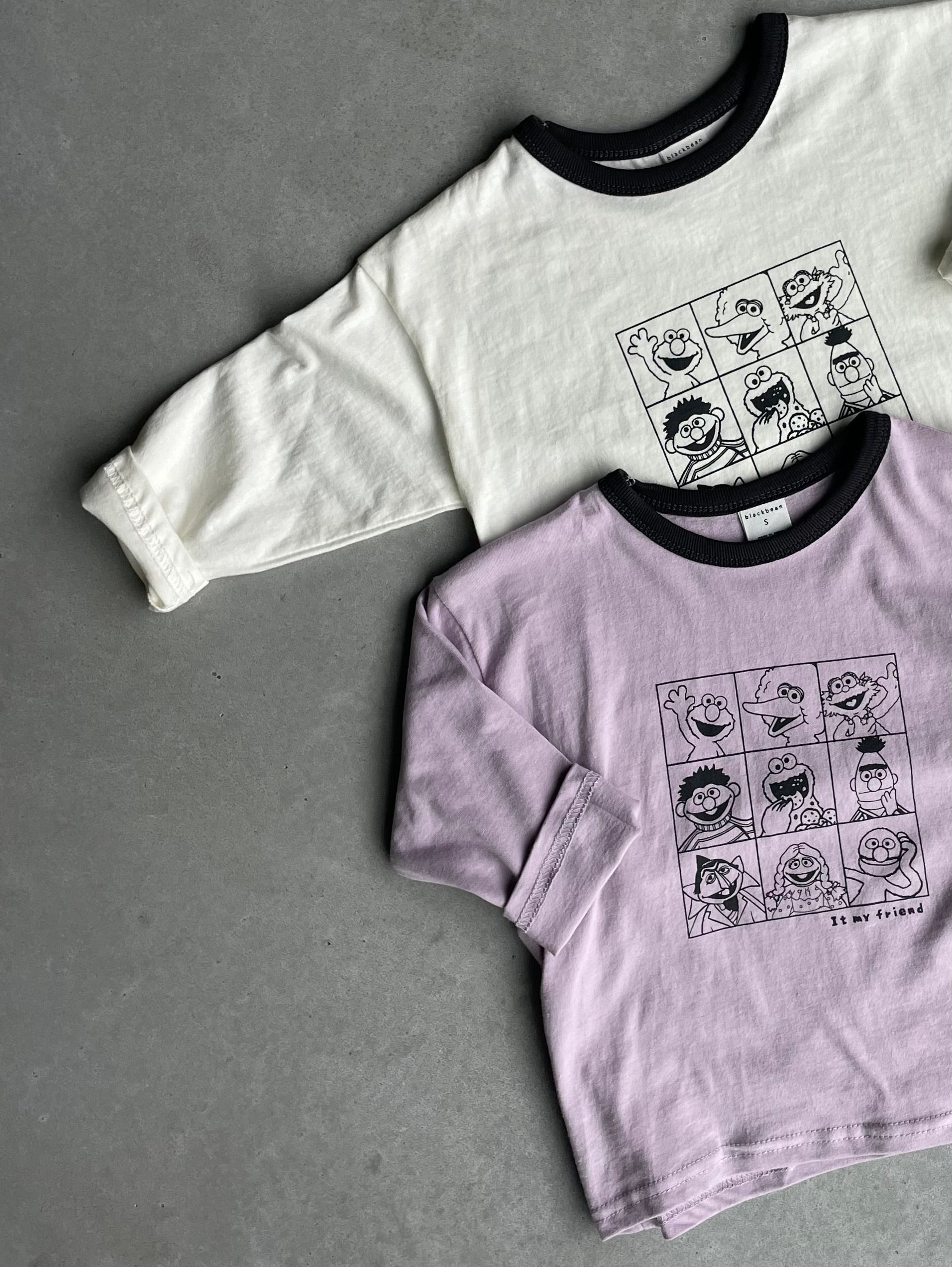 Cartoon tee - paars