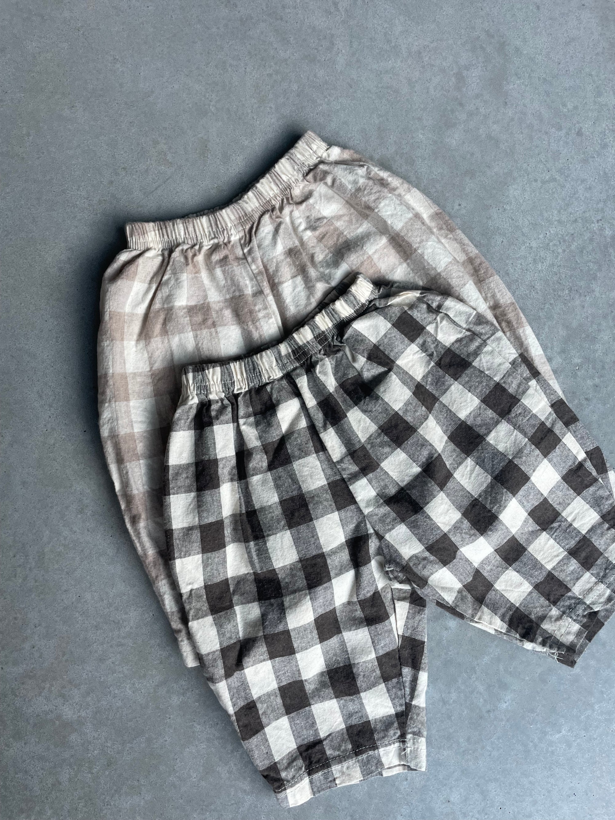 Bebe check pants - bruin