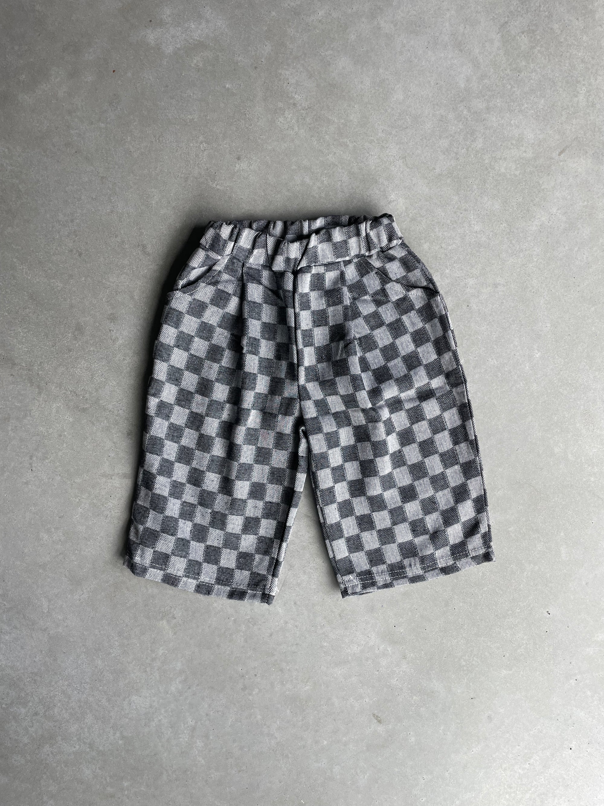 Checkered pants - houtskool