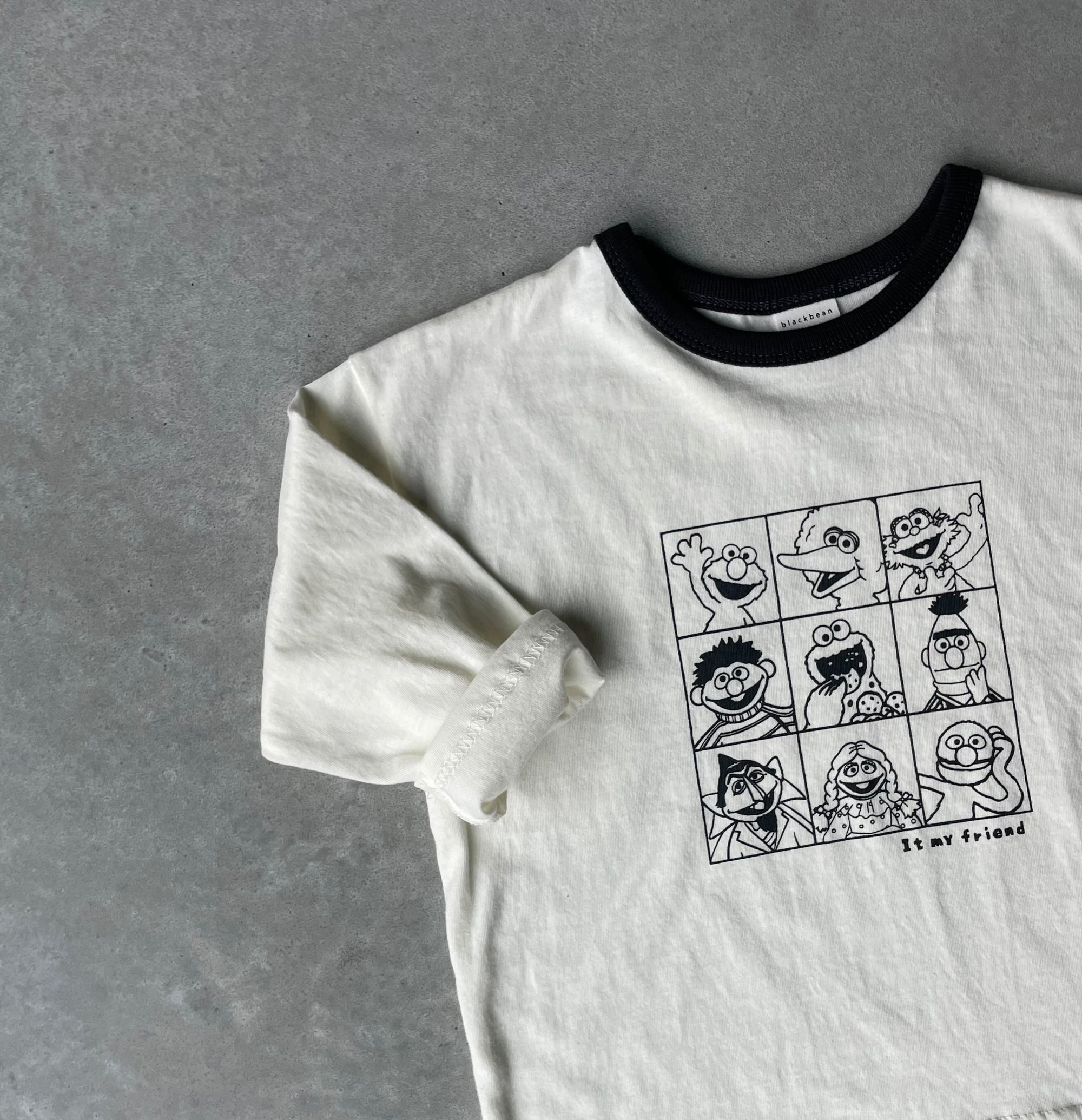 Cartoon tee - wit