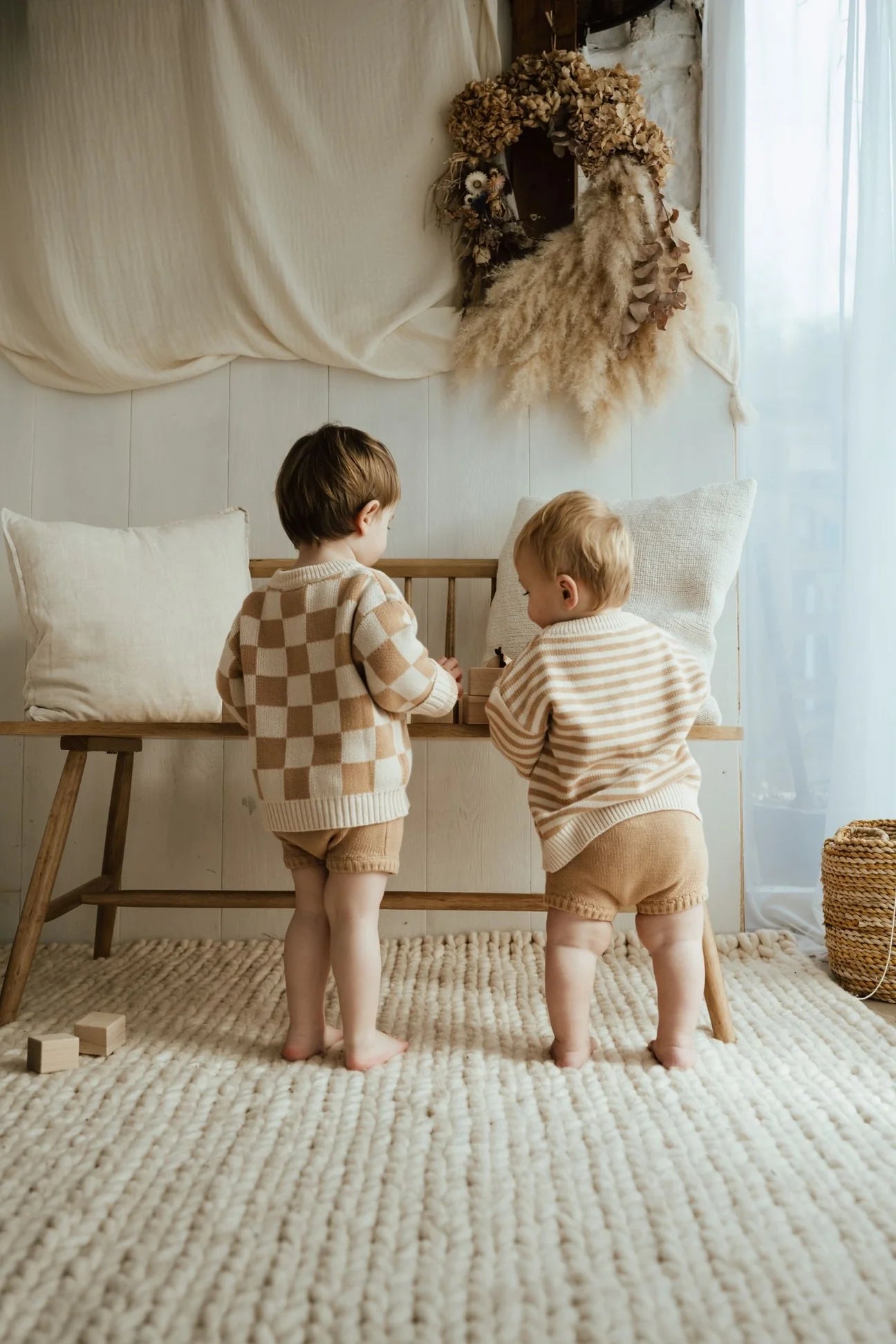 Organic knitted shorts