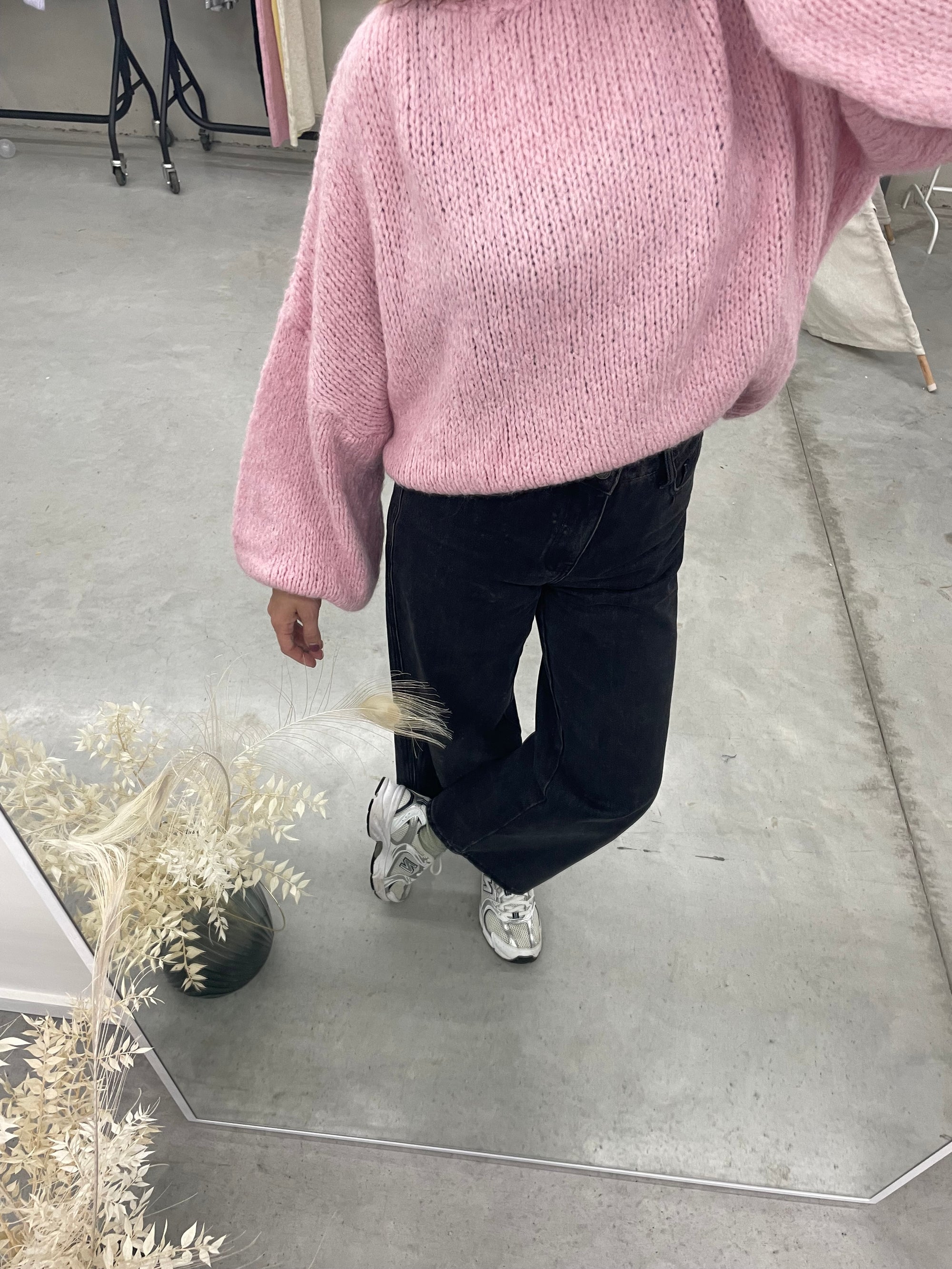 Oversized knitted sweater