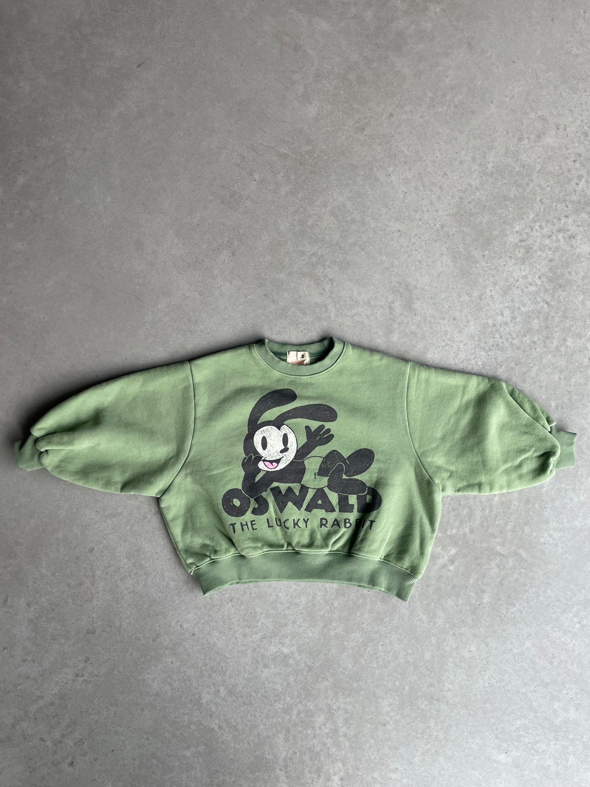 Oversized lucky rabbit sweater - groen