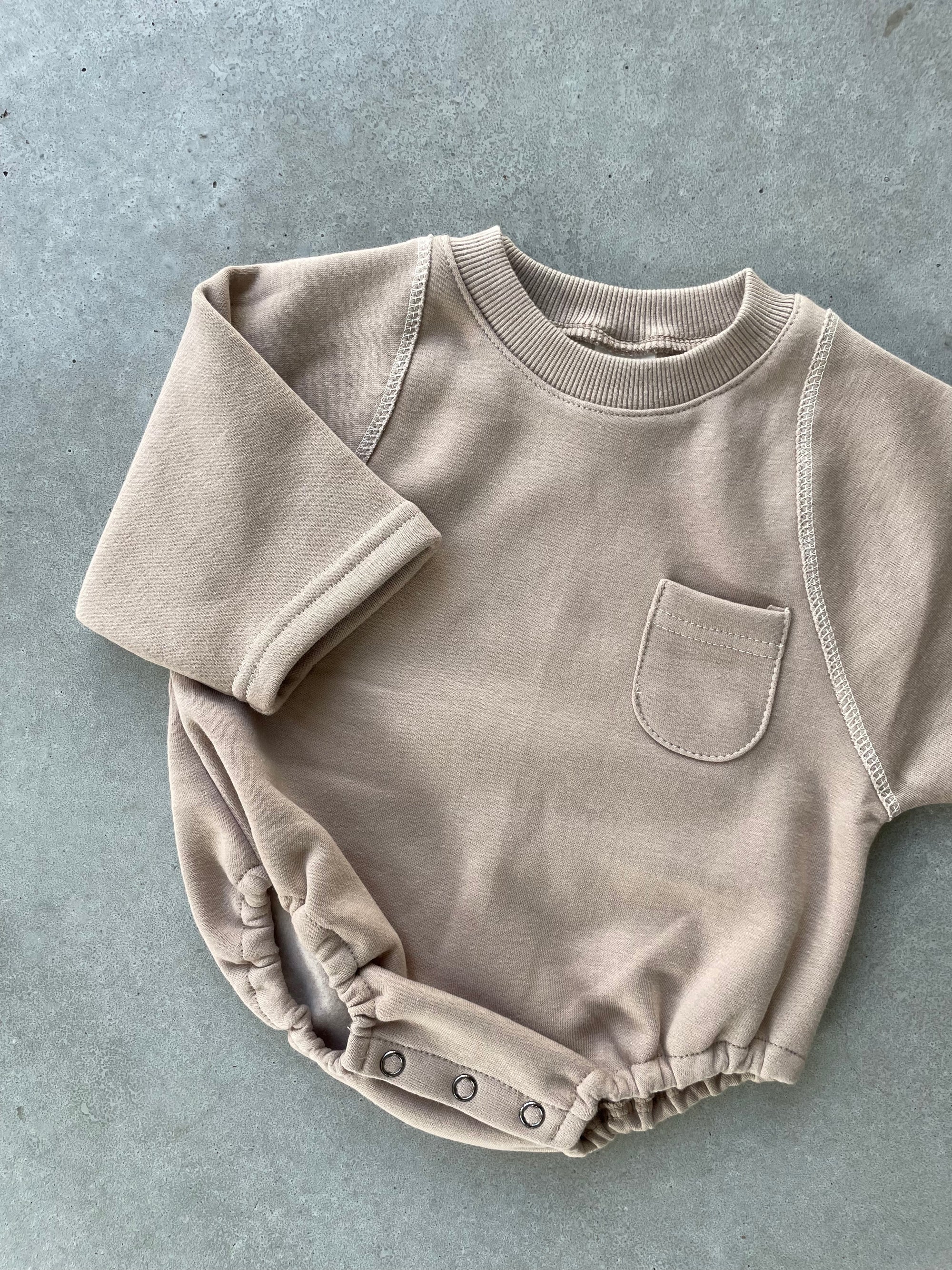 Soft sweater bodysuit - bruin