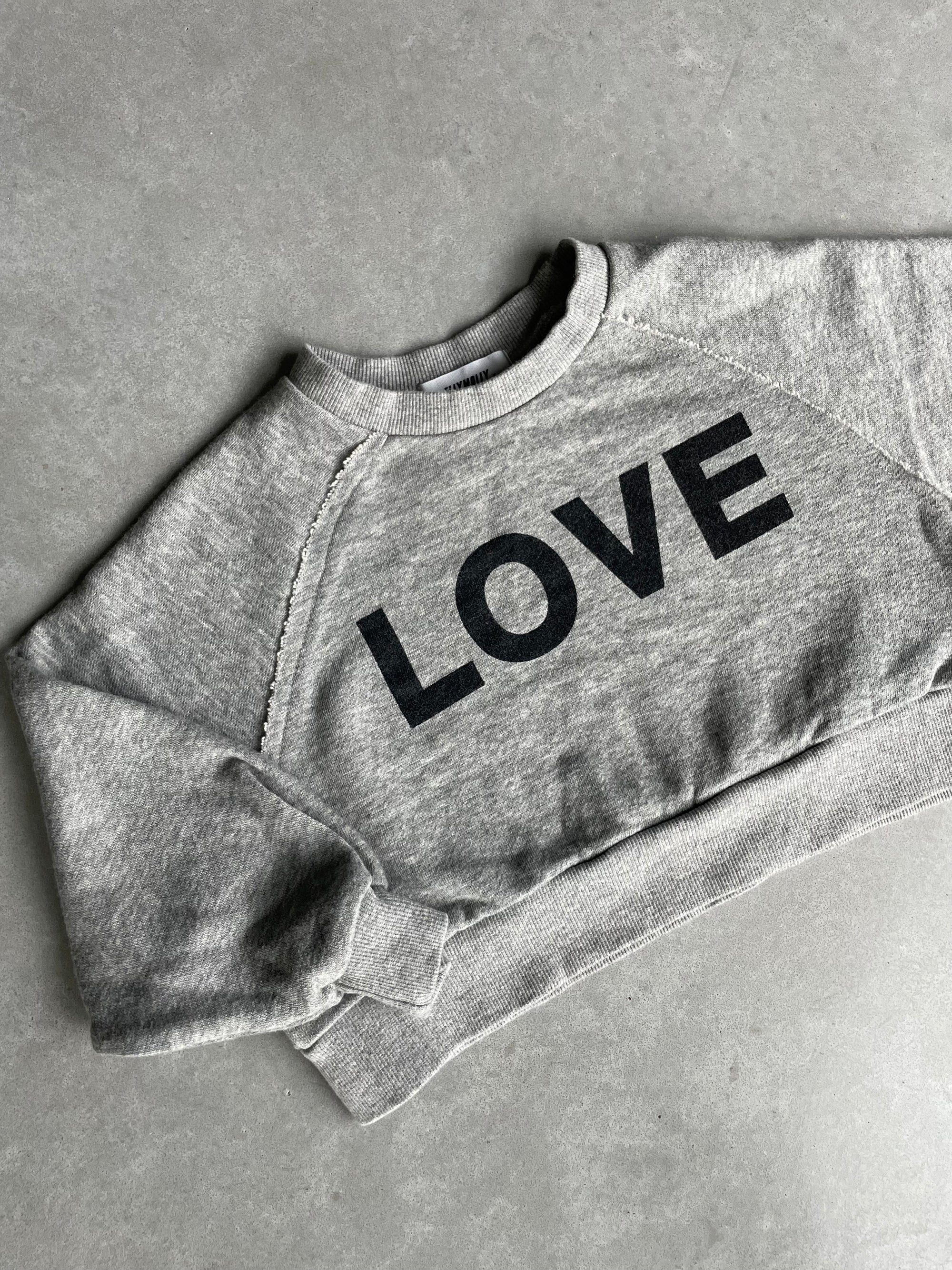LOVE cropped sweater
