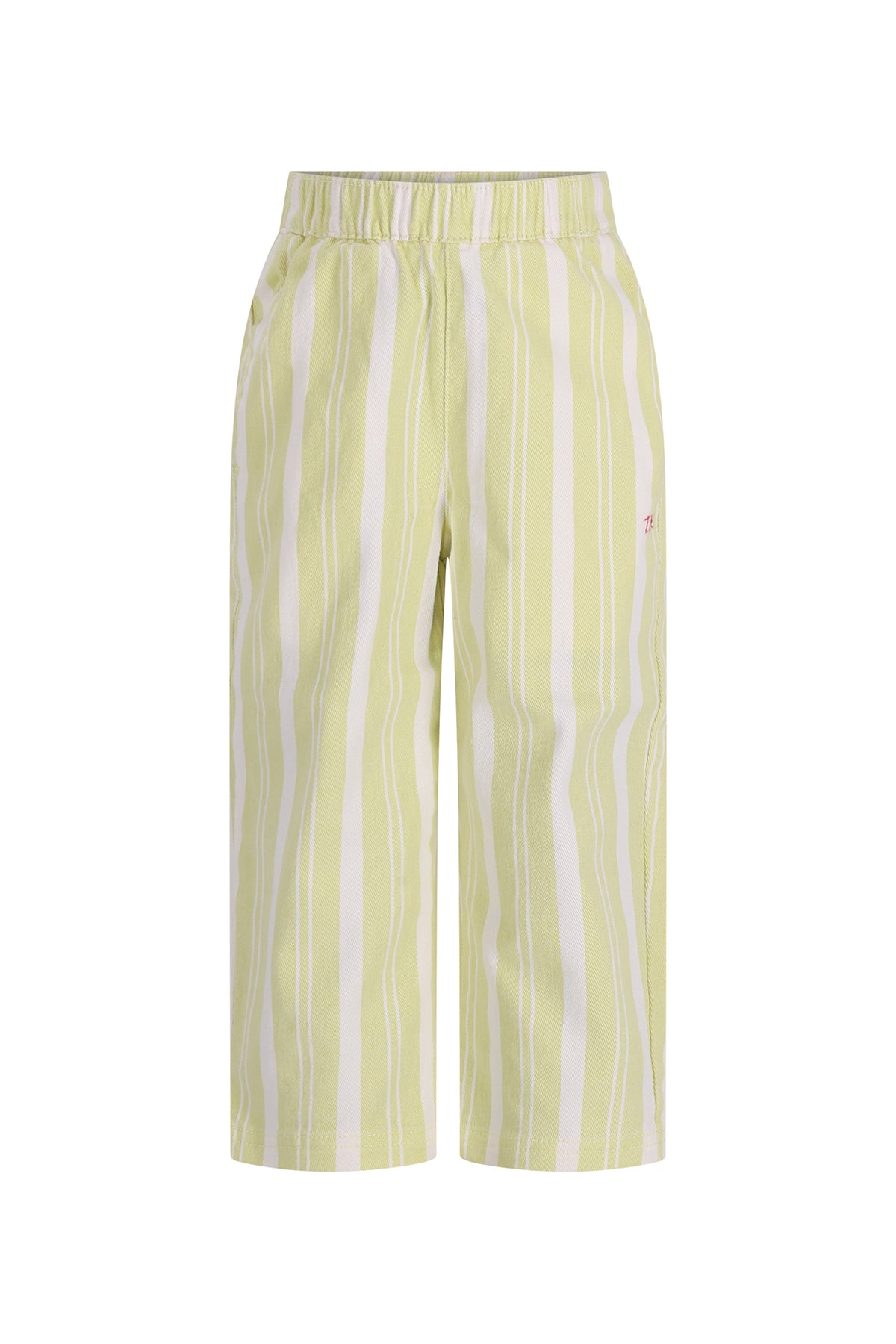 Green striped pants