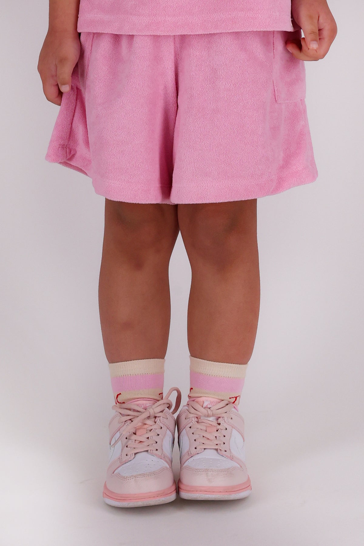 Terry pink shorts