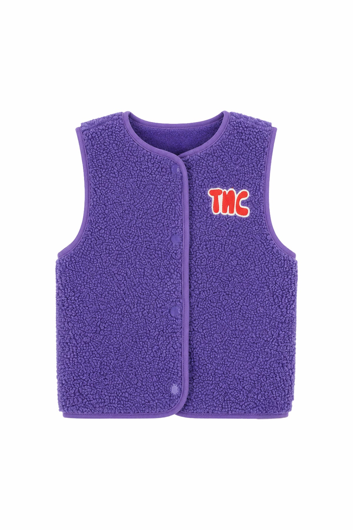Teddy gilet - purple