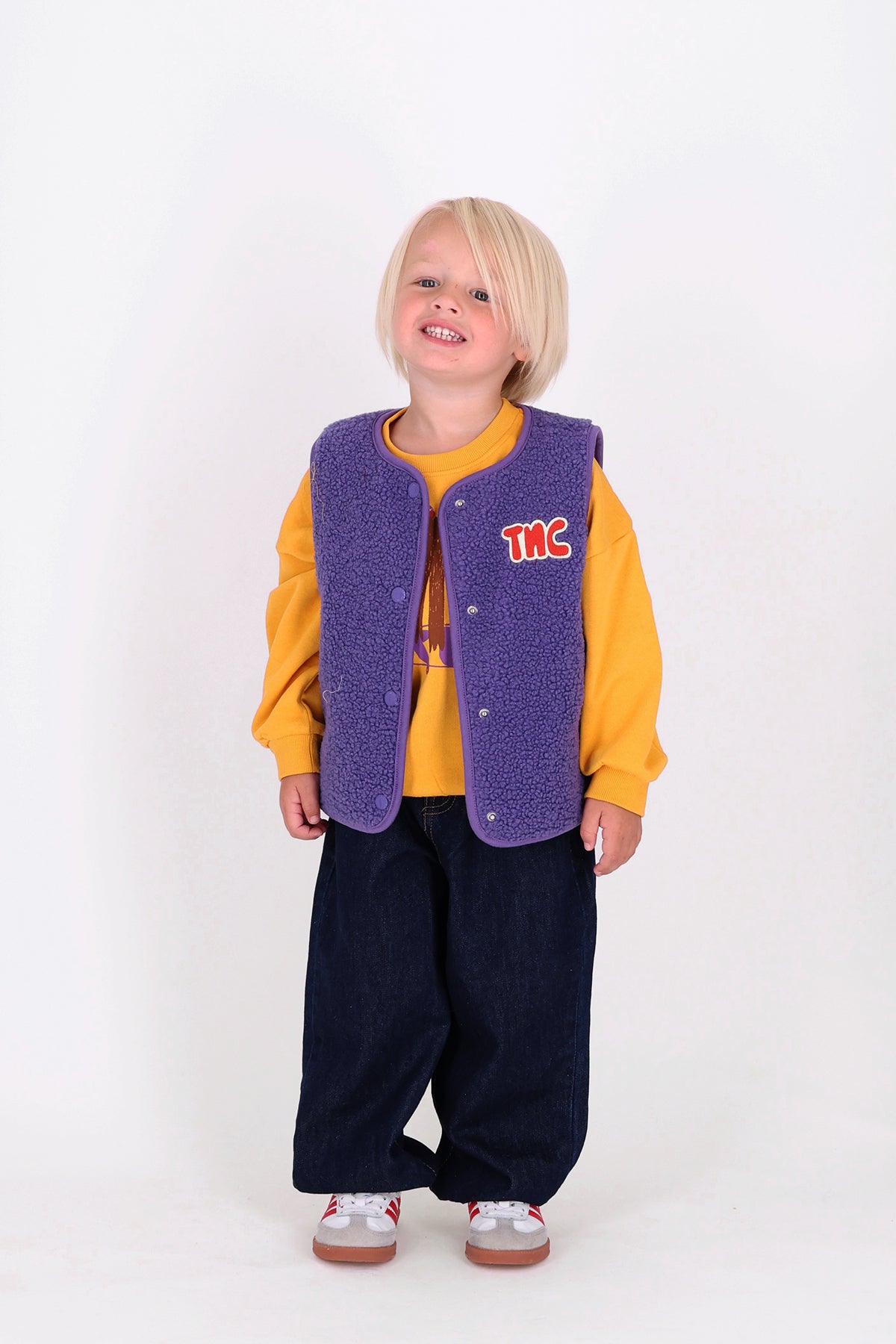 Teddy gilet - purple