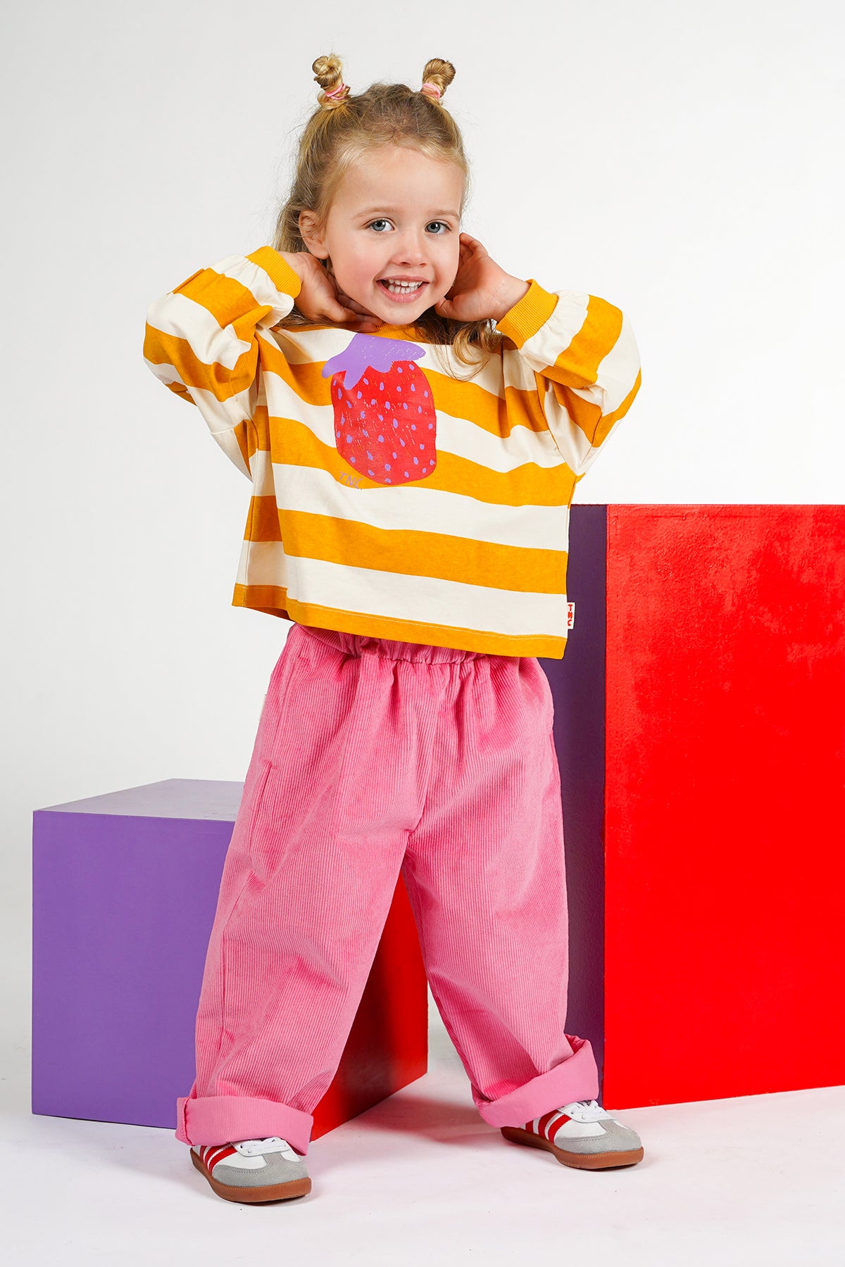 Pink corduroy pants